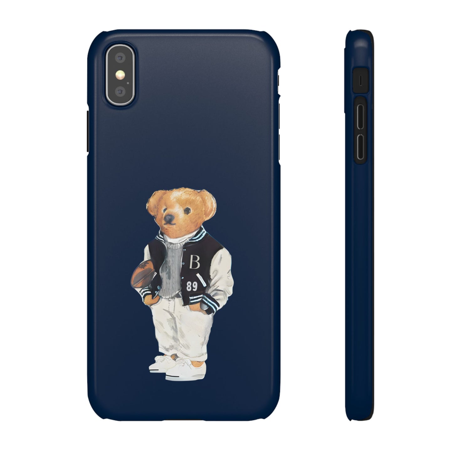 Dark Blue Bear Snap Case – Bold & Stylish