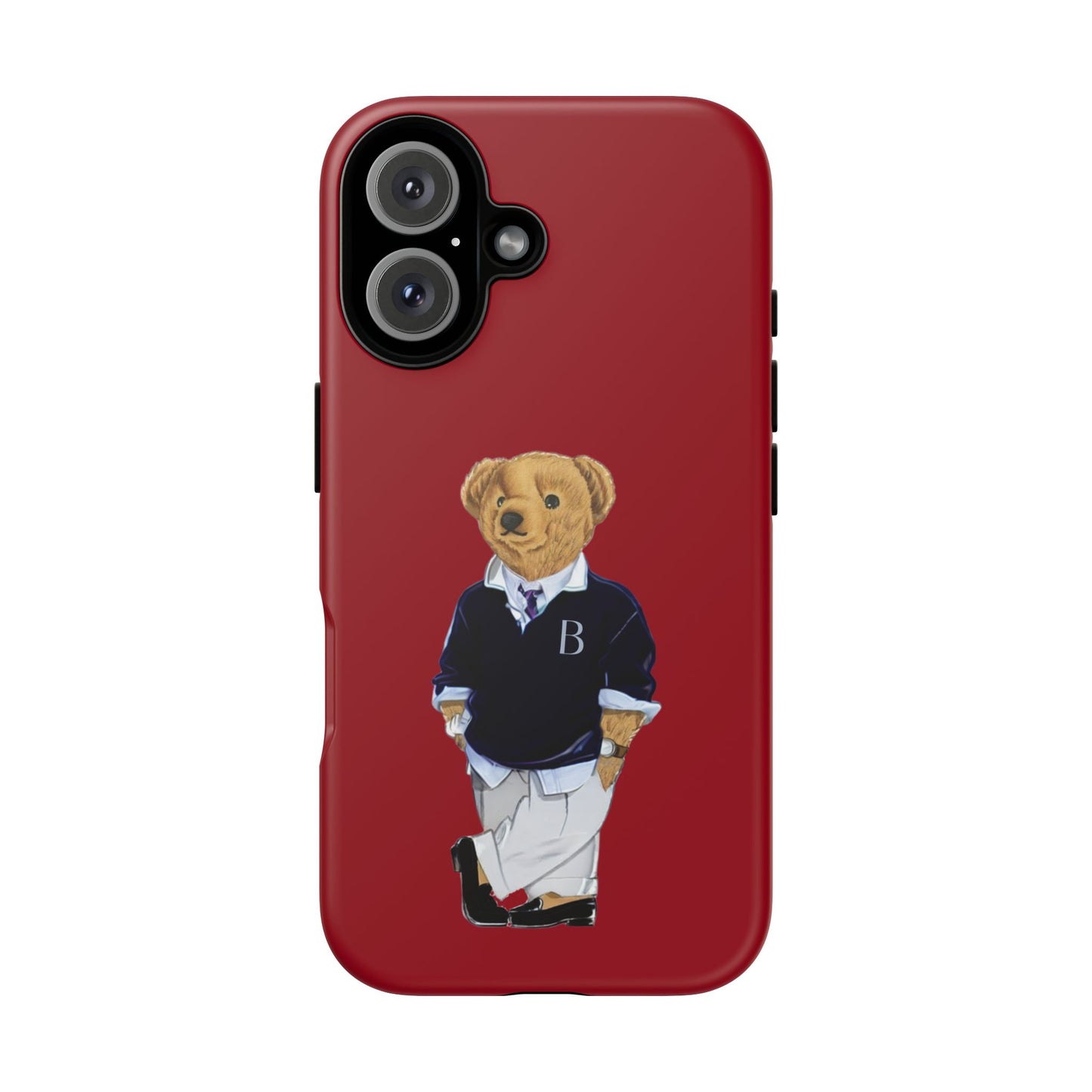 Red Bear Though Phone Case