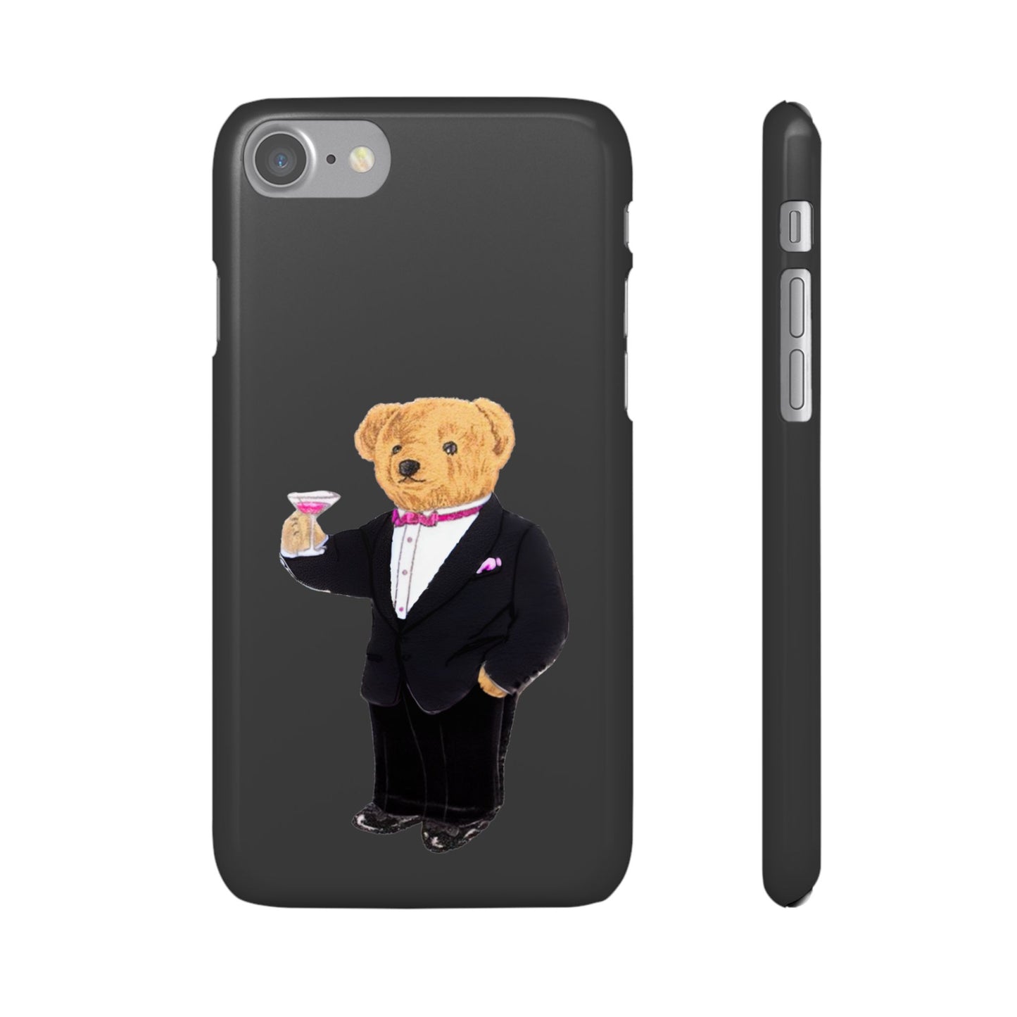 Light Black Bear Snap Case – Bold & Stylish