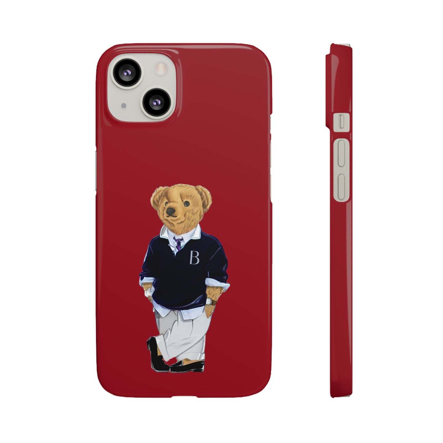 Red Bear Snap Case – Bold & Stylish