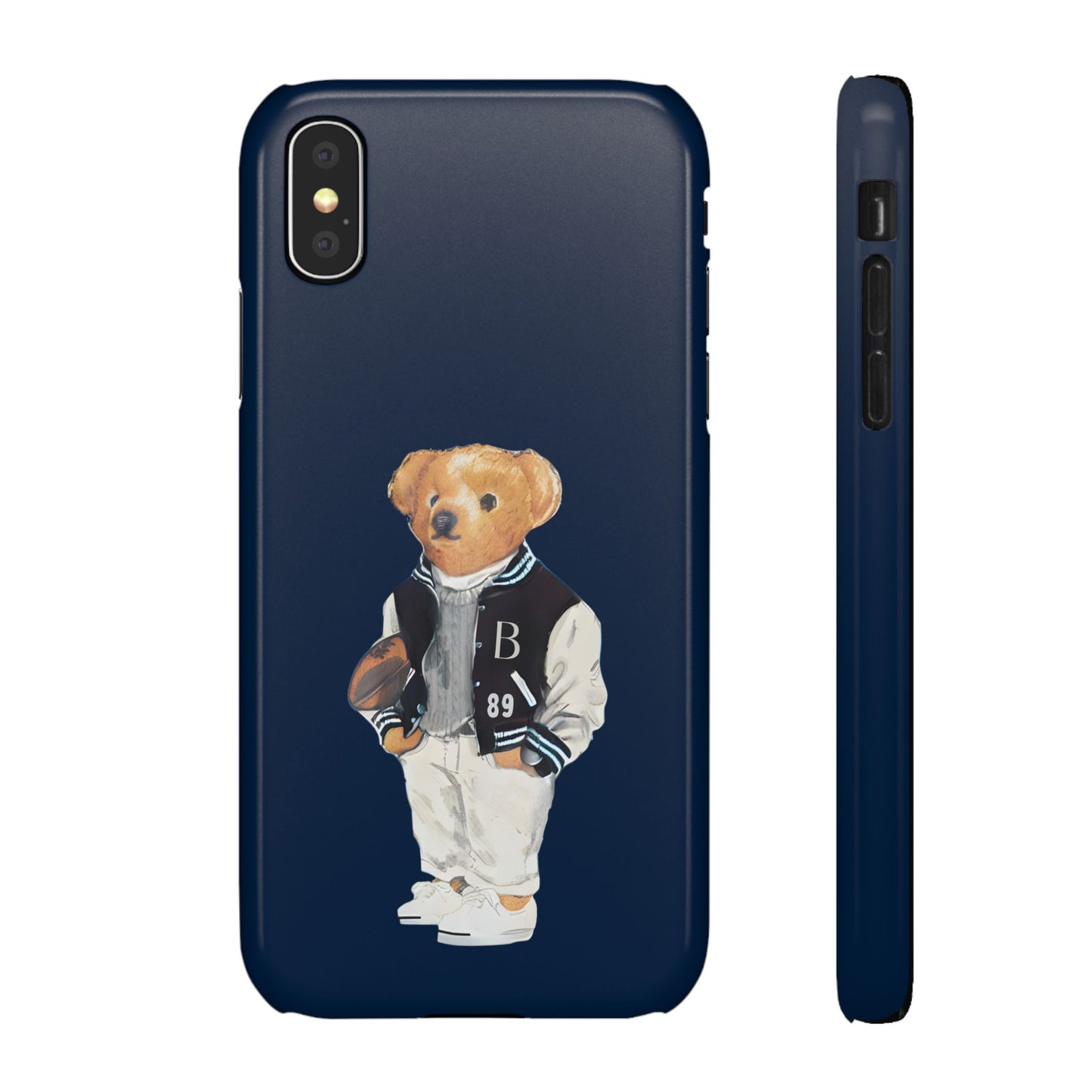 Dark Blue Bear Snap Case – Bold & Stylish