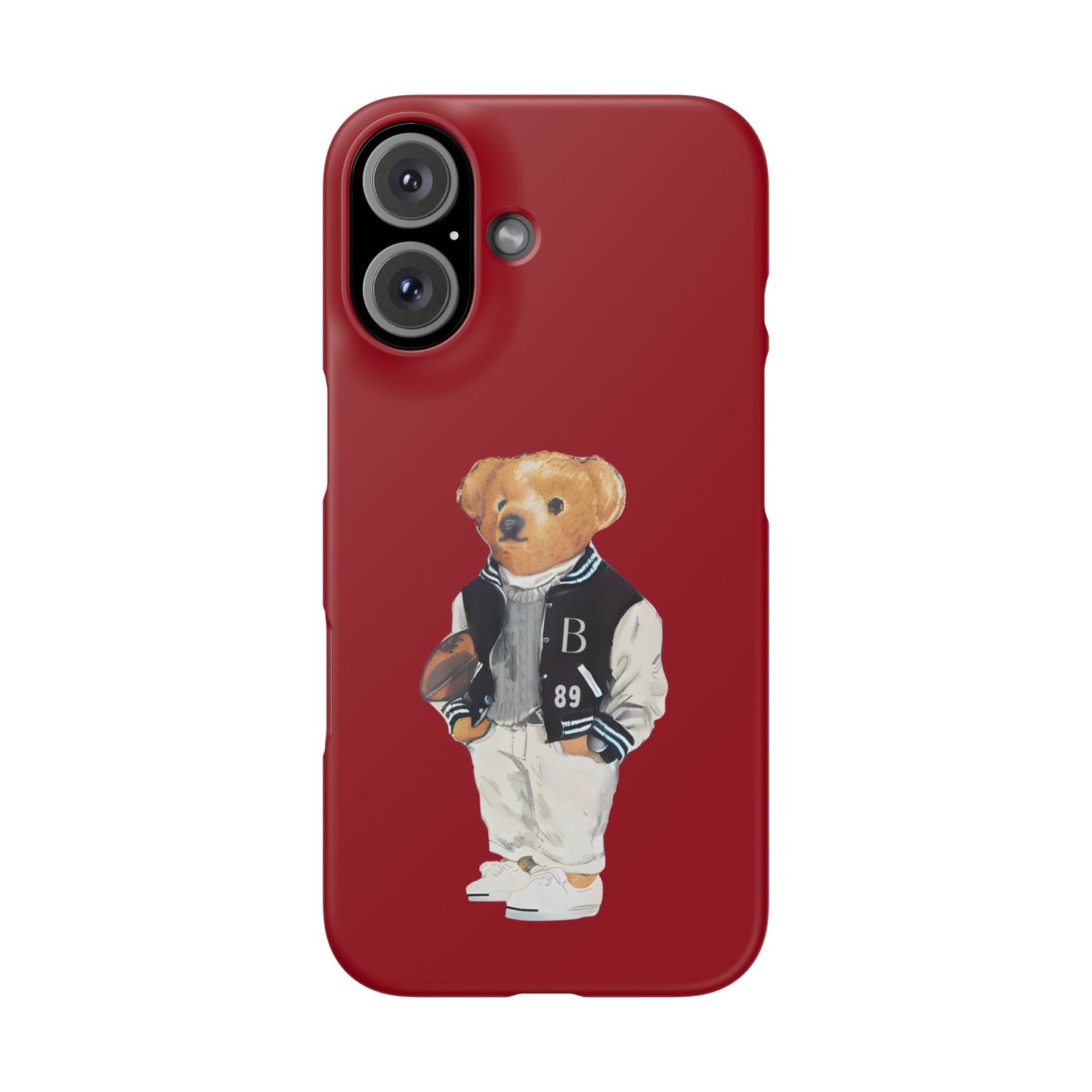 Red Bear Snap Case – Bold & Stylish