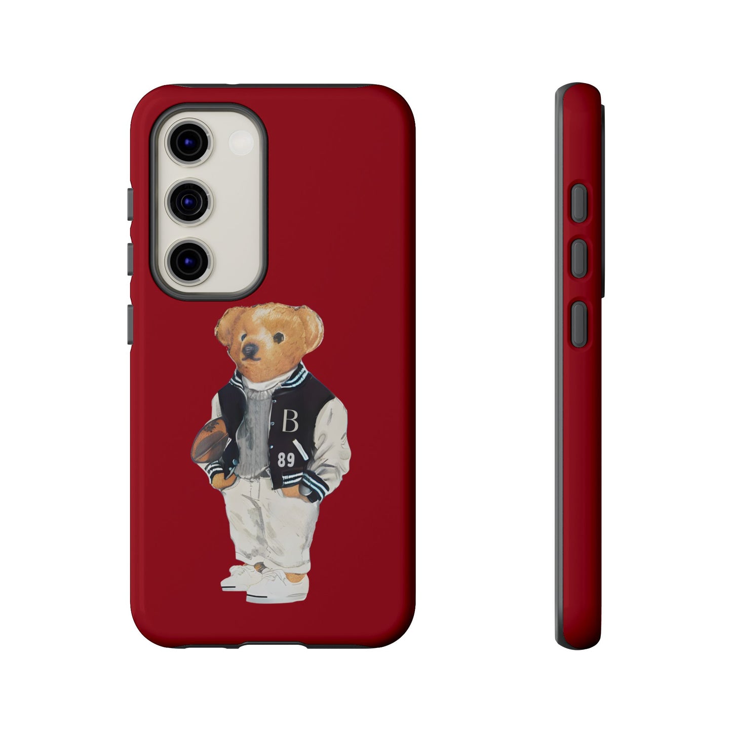 Red Tough Bear Phone Case