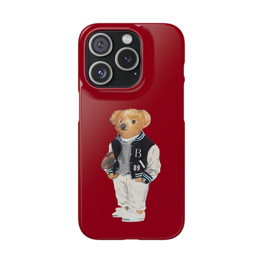 Red Bear Snap Case – Bold & Stylish