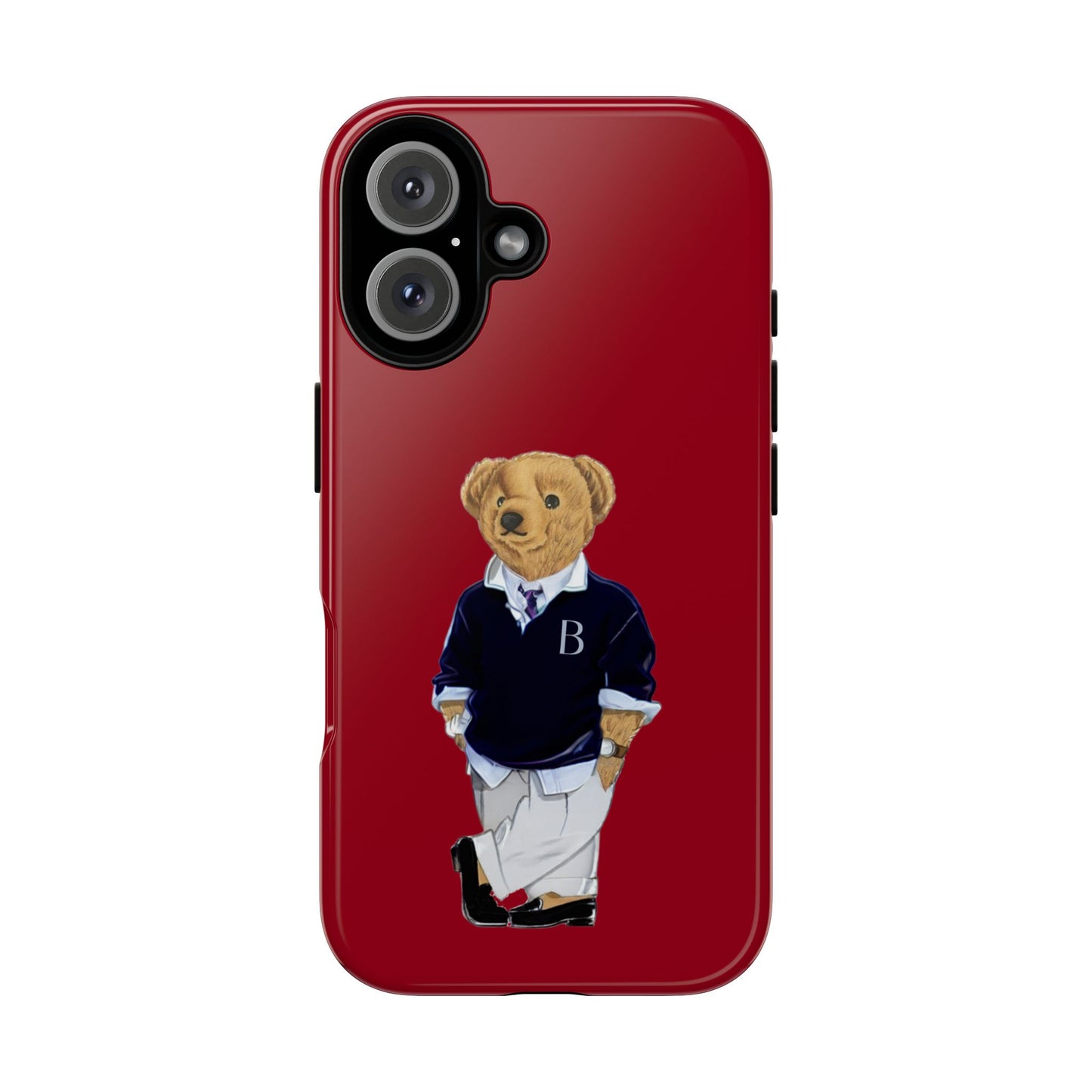 Red Bear Though Phone Case