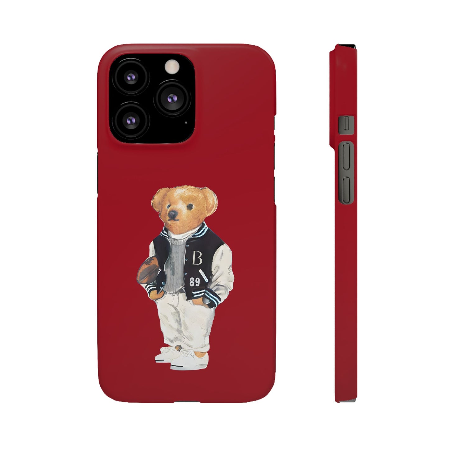 Red Bear Snap Case – Bold & Stylish