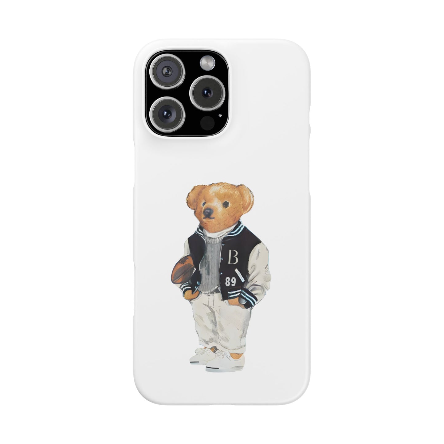 White Bear Snap Case – Bold & Stylish