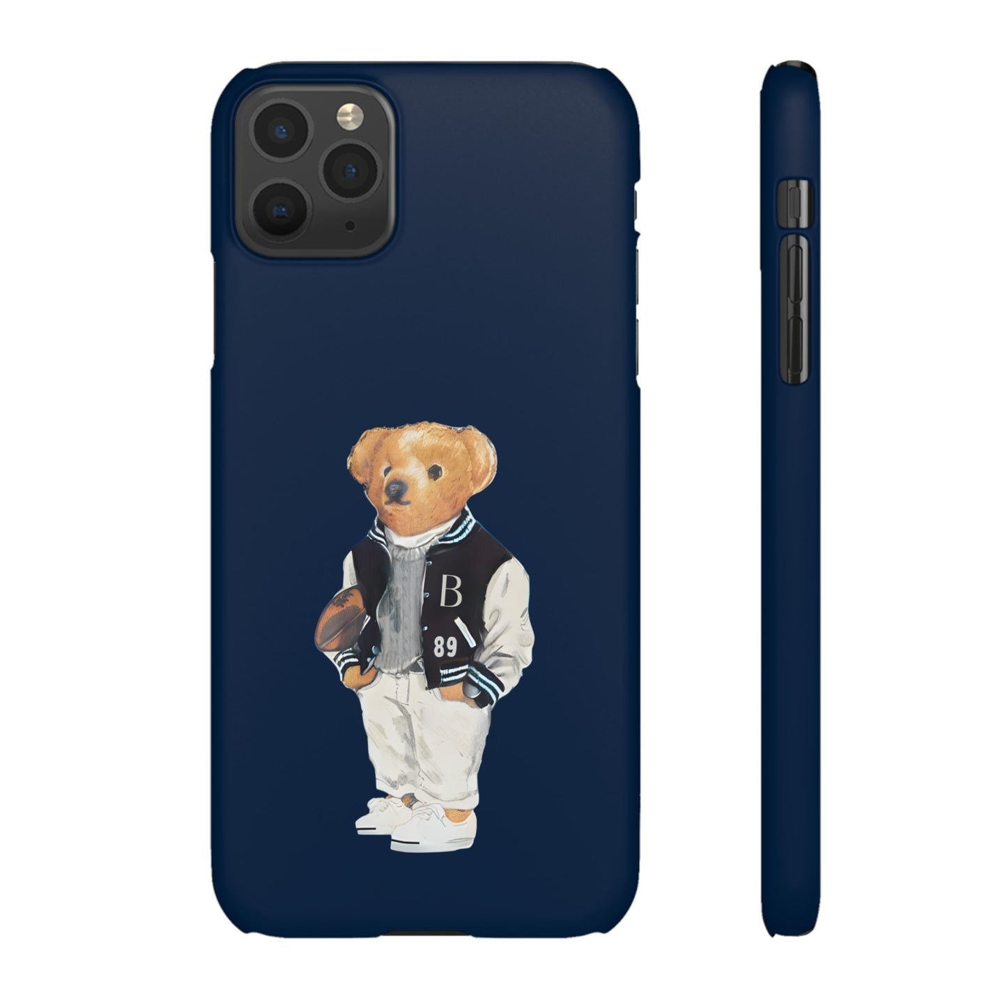 Dark Blue Bear Snap Case – Bold & Stylish