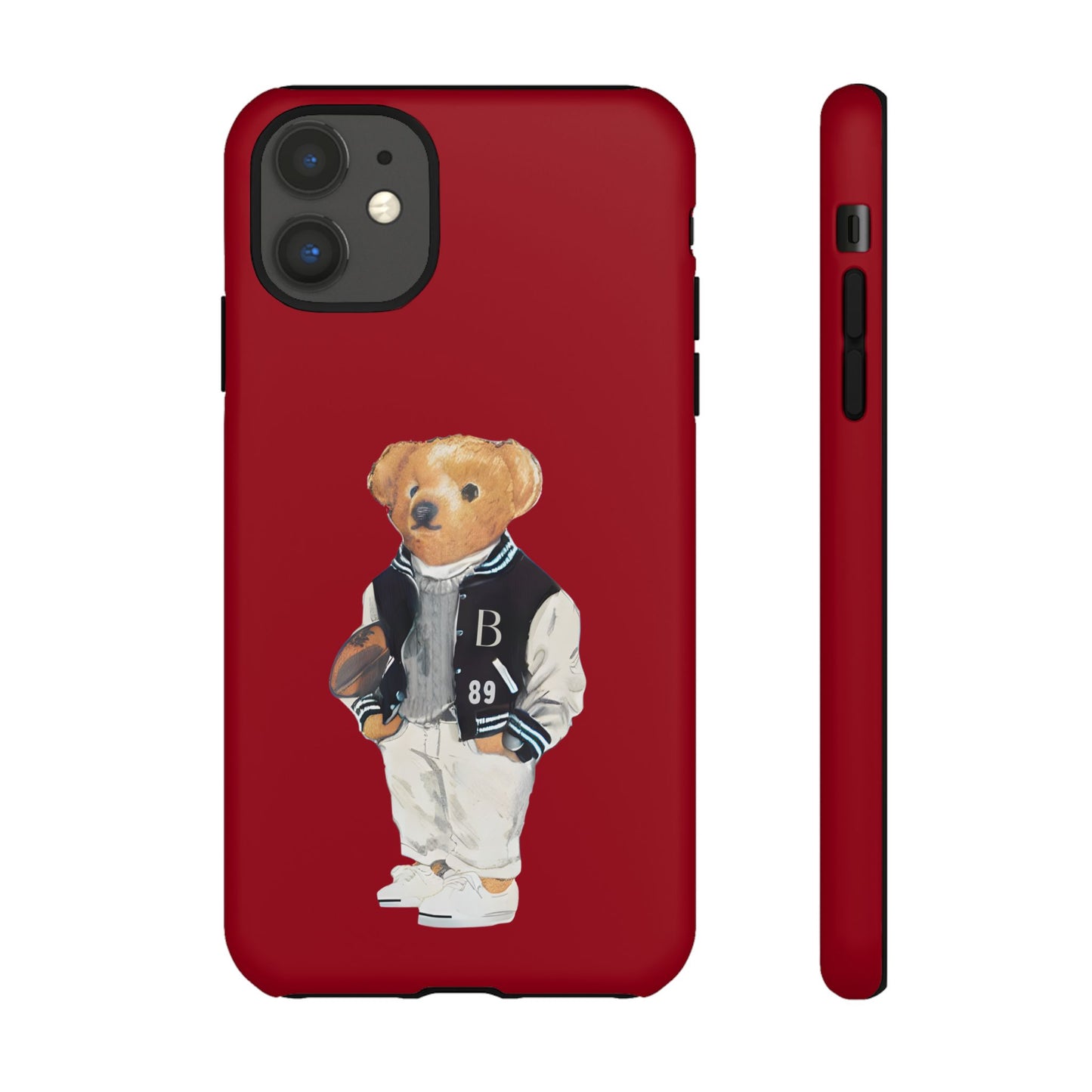 Red Tough Bear Phone Case