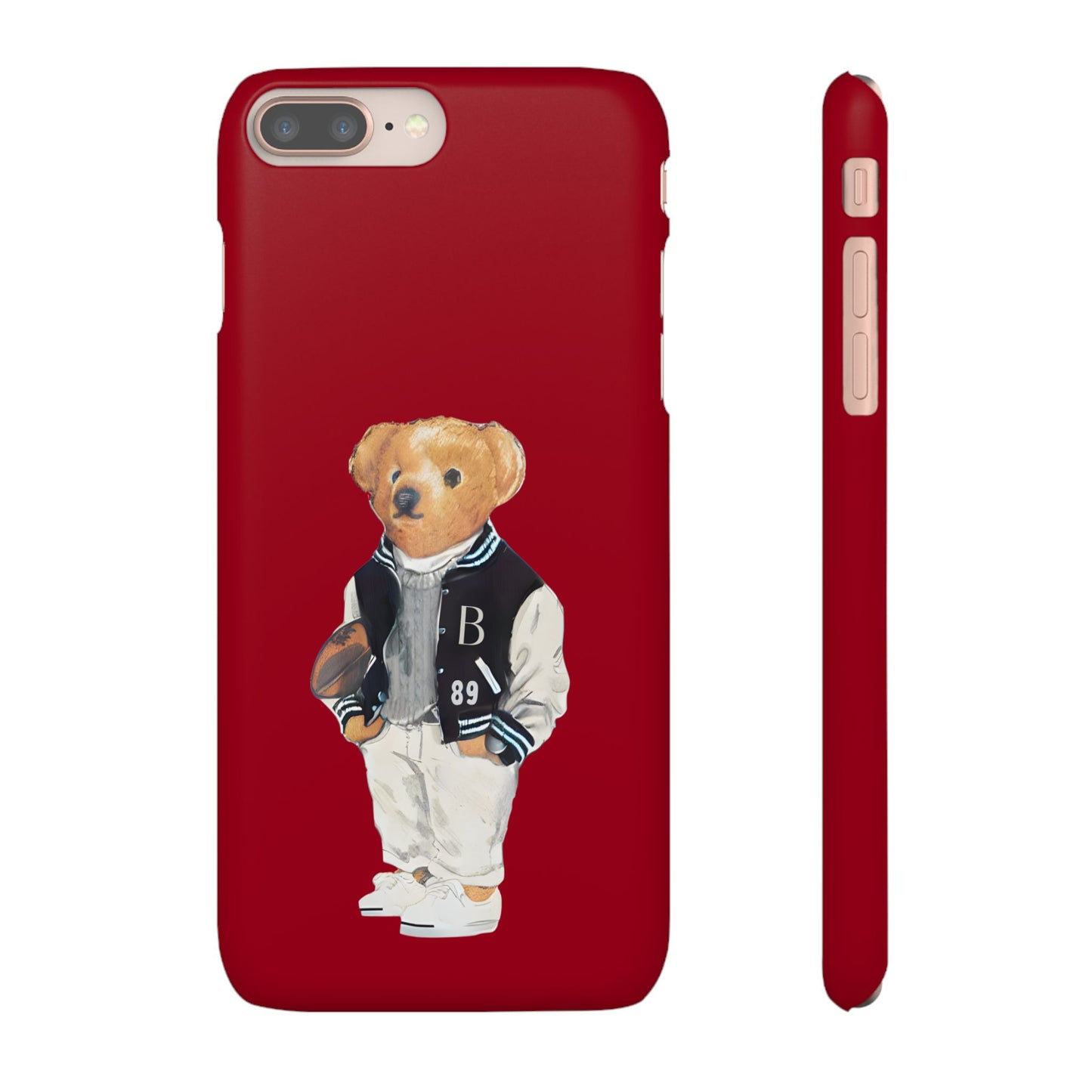 Red Bear Snap Case – Bold & Stylish