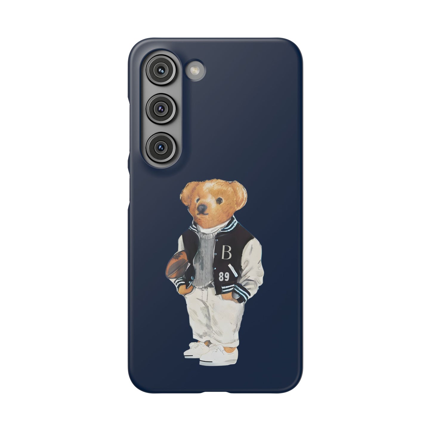 Dark Blue Bear Snap Case – Bold & Stylish