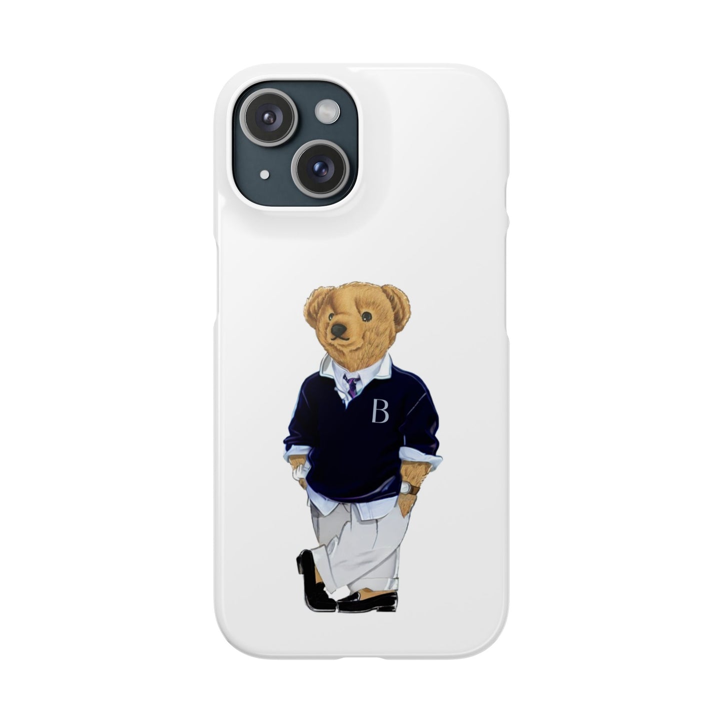 White Bear Snap Case – Bold & Stylish