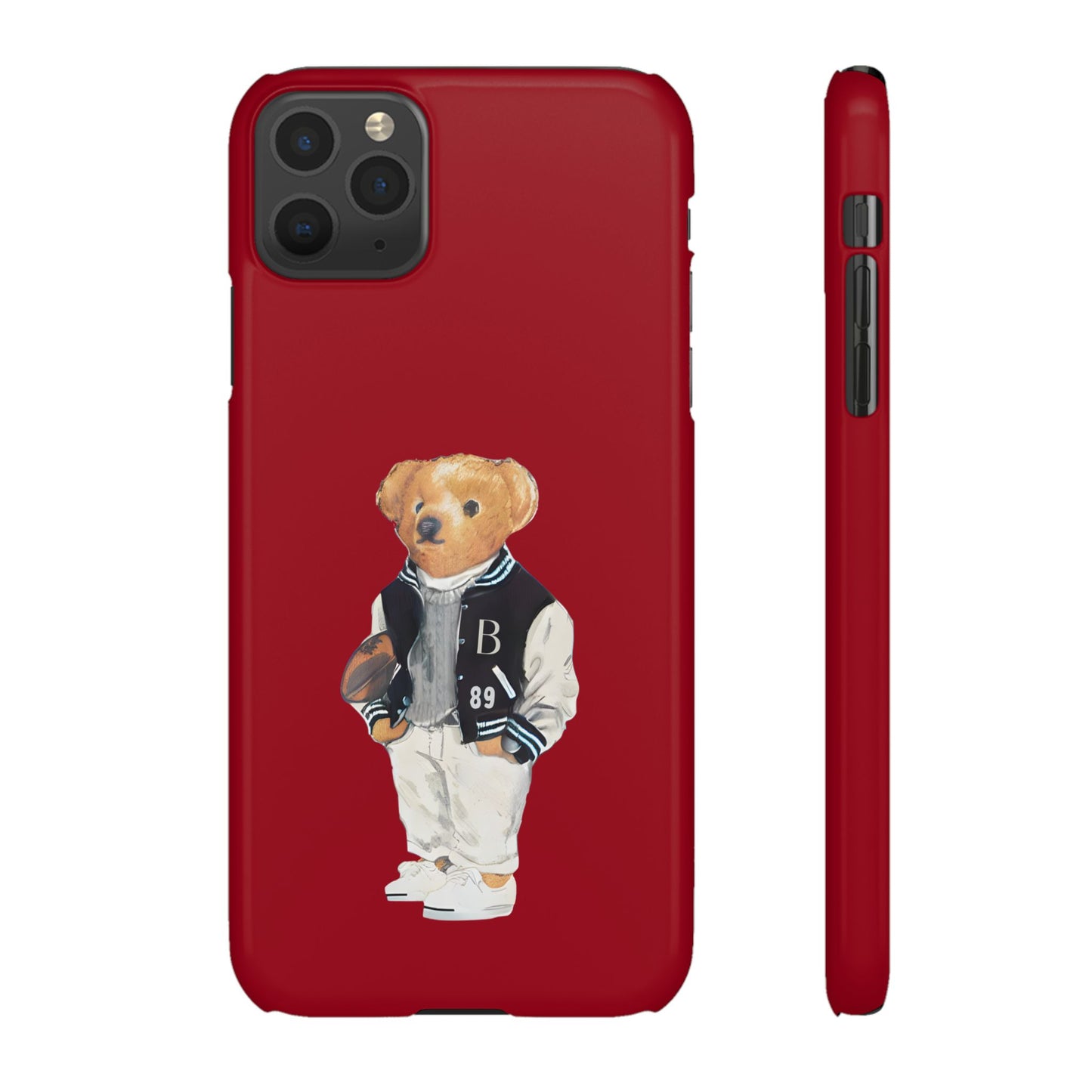 Red Bear Snap Case – Bold & Stylish