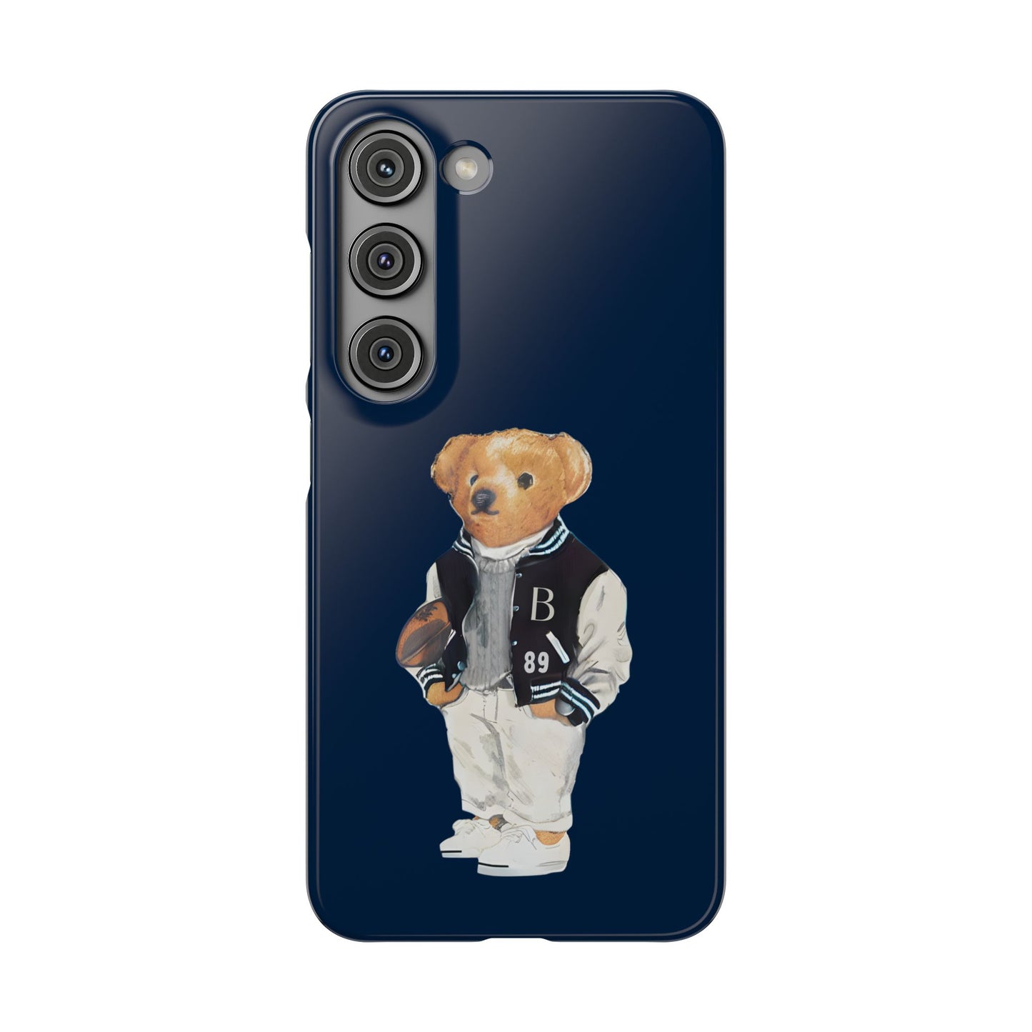 Dark Blue Bear Snap Case – Bold & Stylish