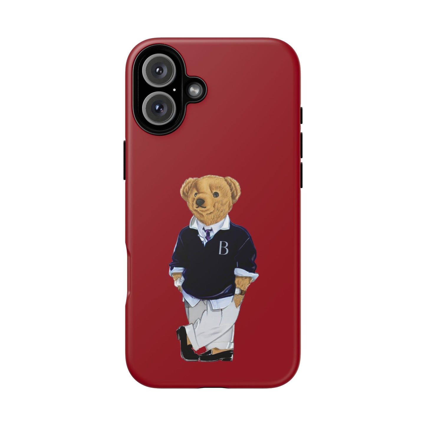 Red Bear Though Phone Case