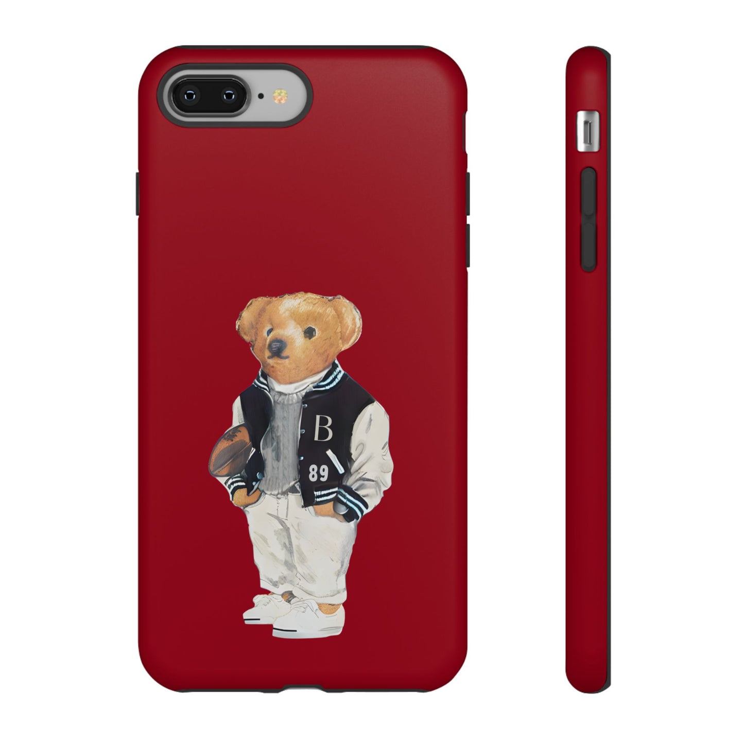 Red Tough Bear Phone Case