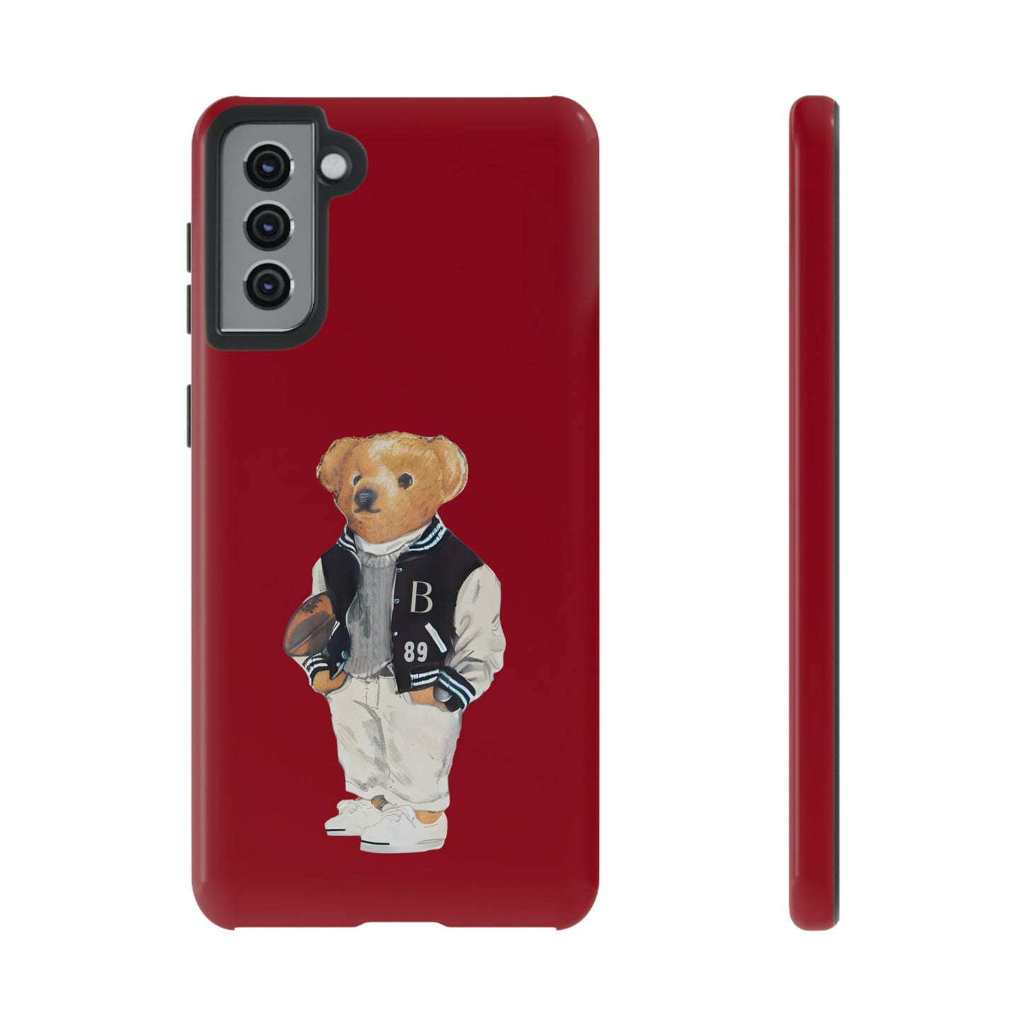 Red Tough Bear Phone Case