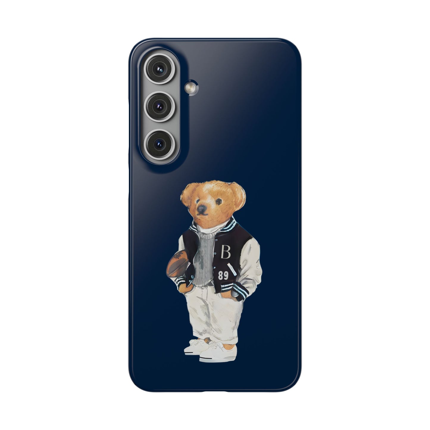 Dark Blue Bear Snap Case – Bold & Stylish