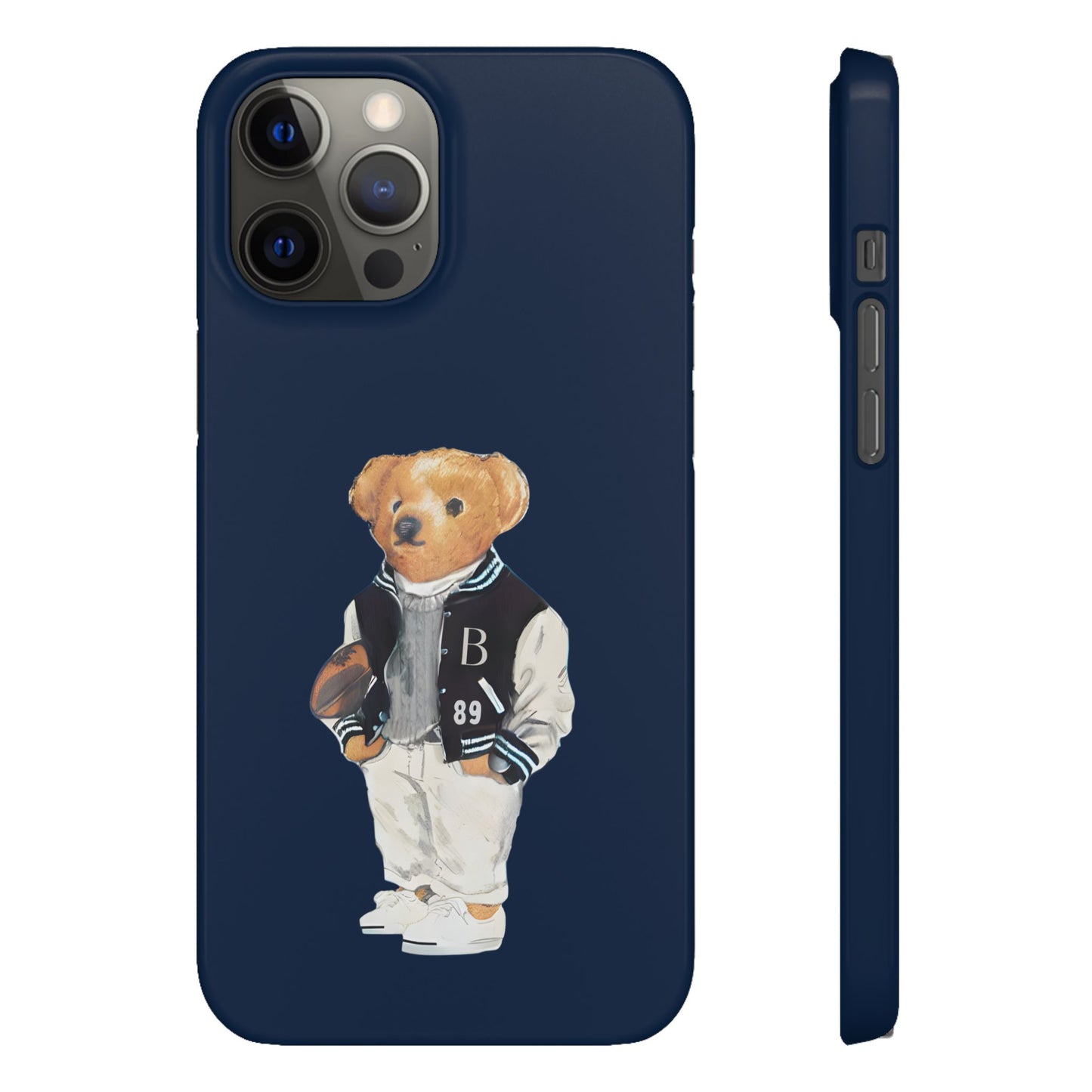 Dark Blue Bear Snap Case – Bold & Stylish