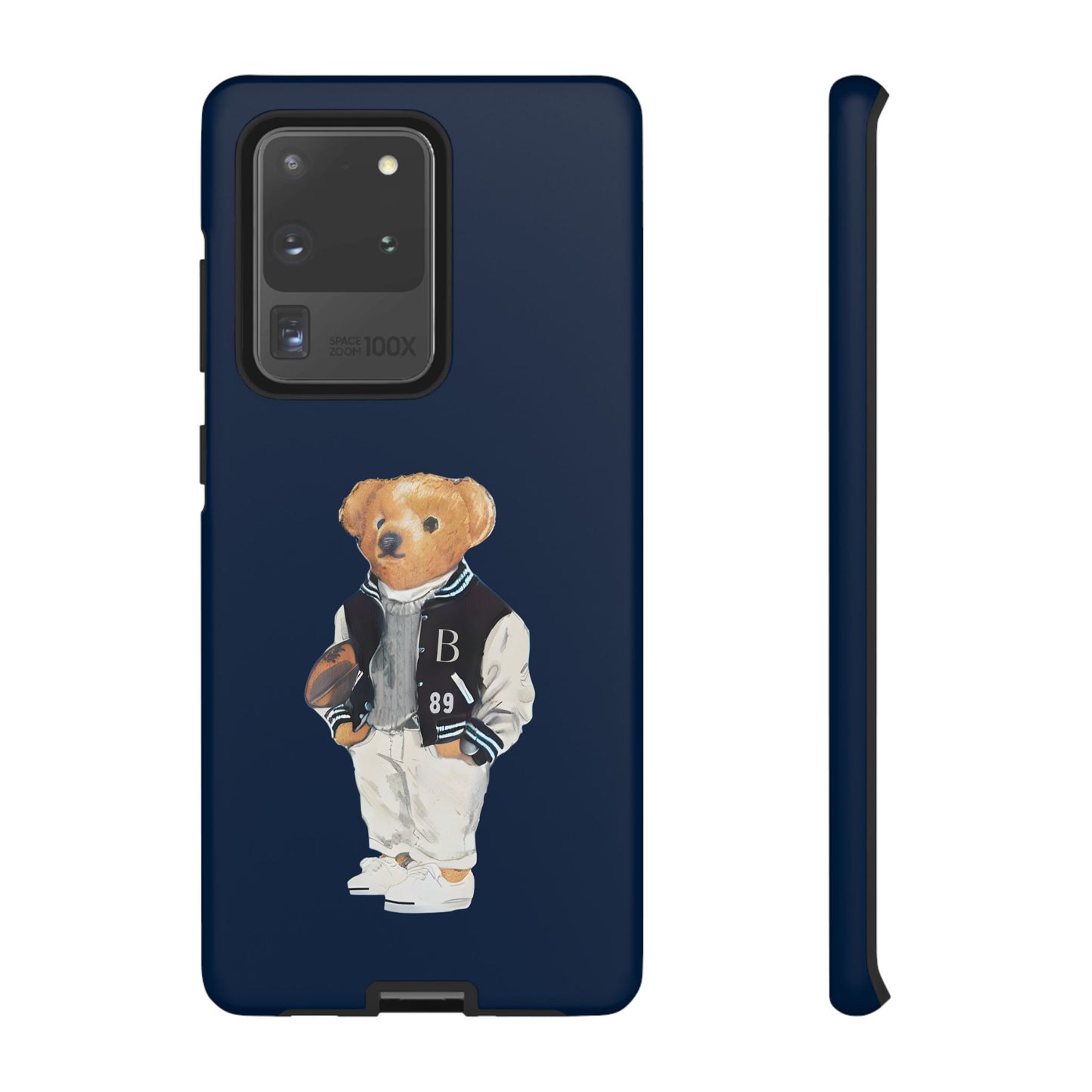 Dark Blue Tough Bear Phone Case