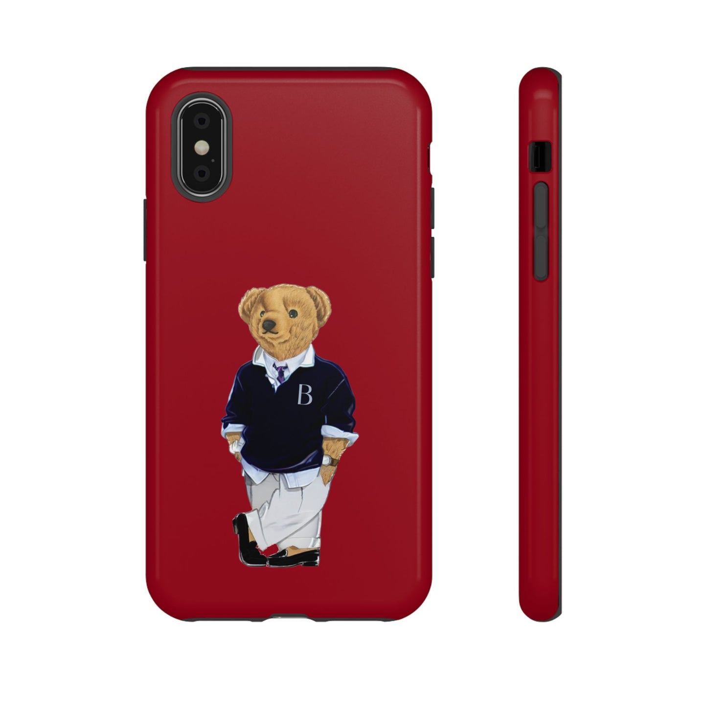 Red Bear Though Phone Case