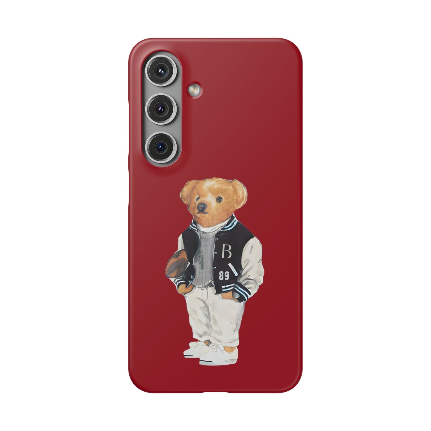 Red Bear Snap Case – Bold & Stylish