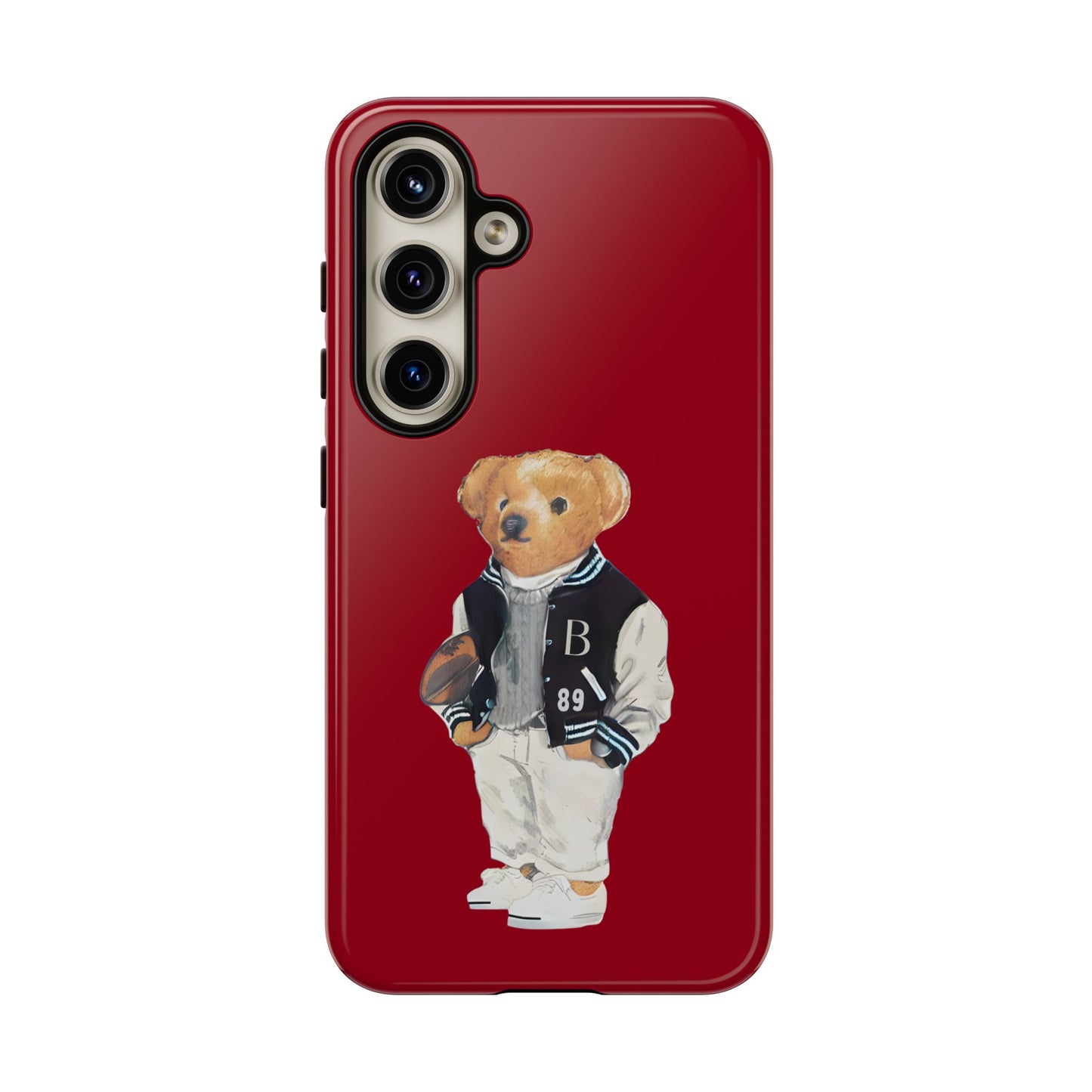 Red Tough Bear Phone Case