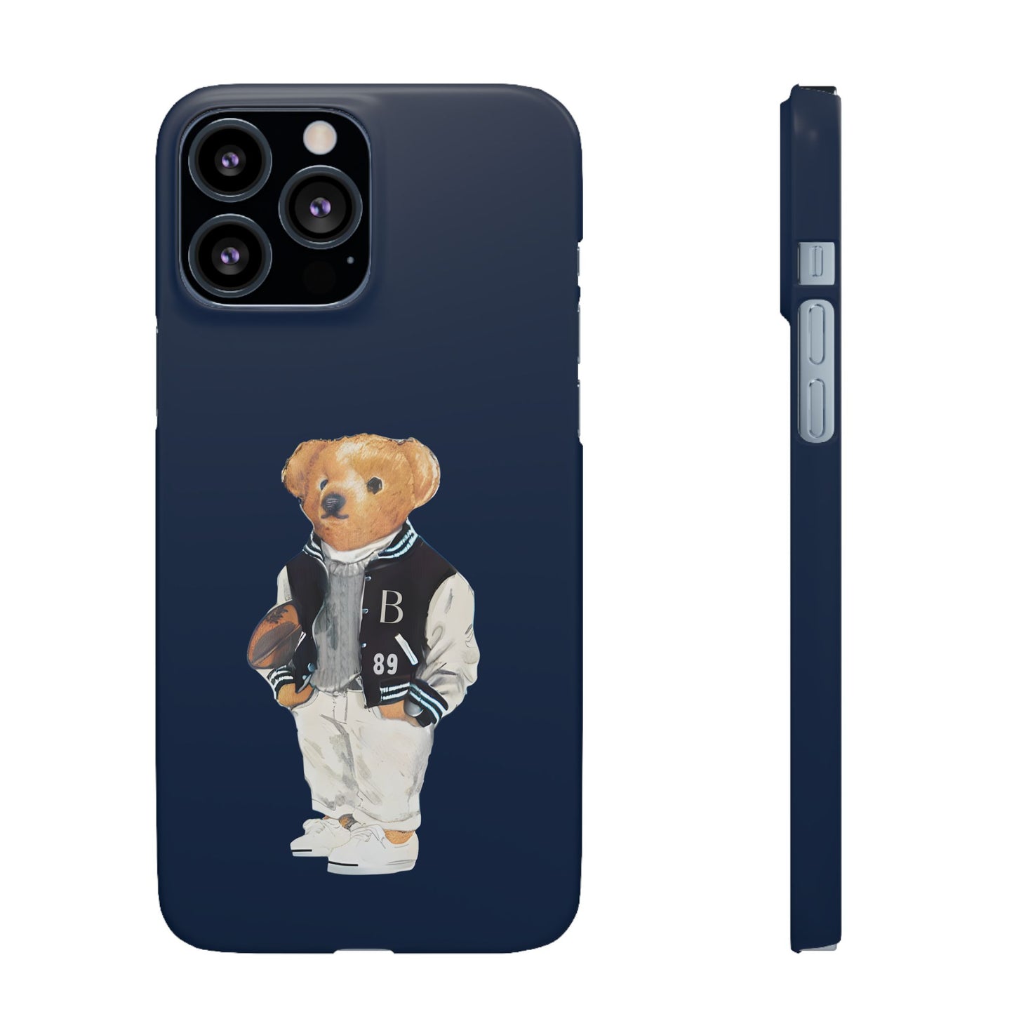 Dark Blue Bear Snap Case – Bold & Stylish