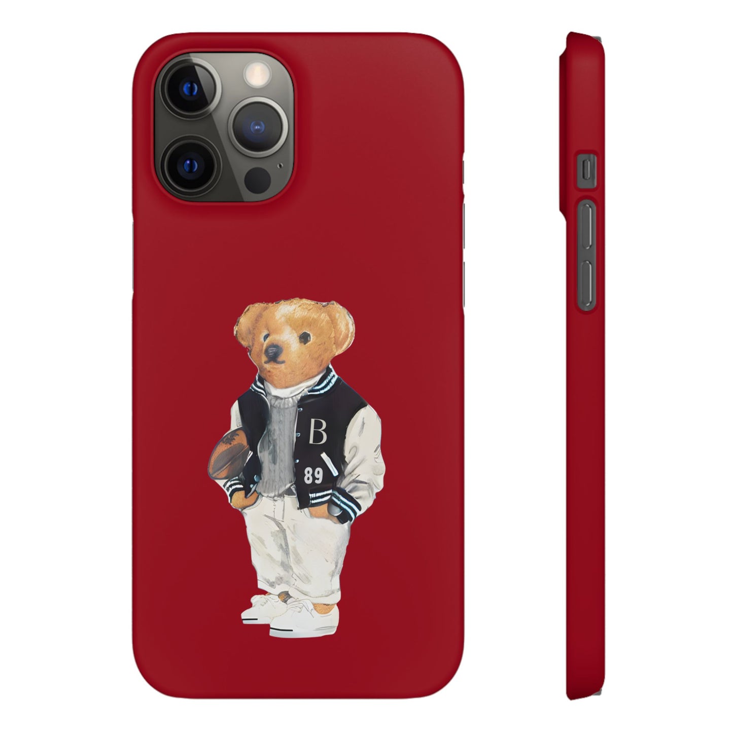 Red Bear Snap Case – Bold & Stylish