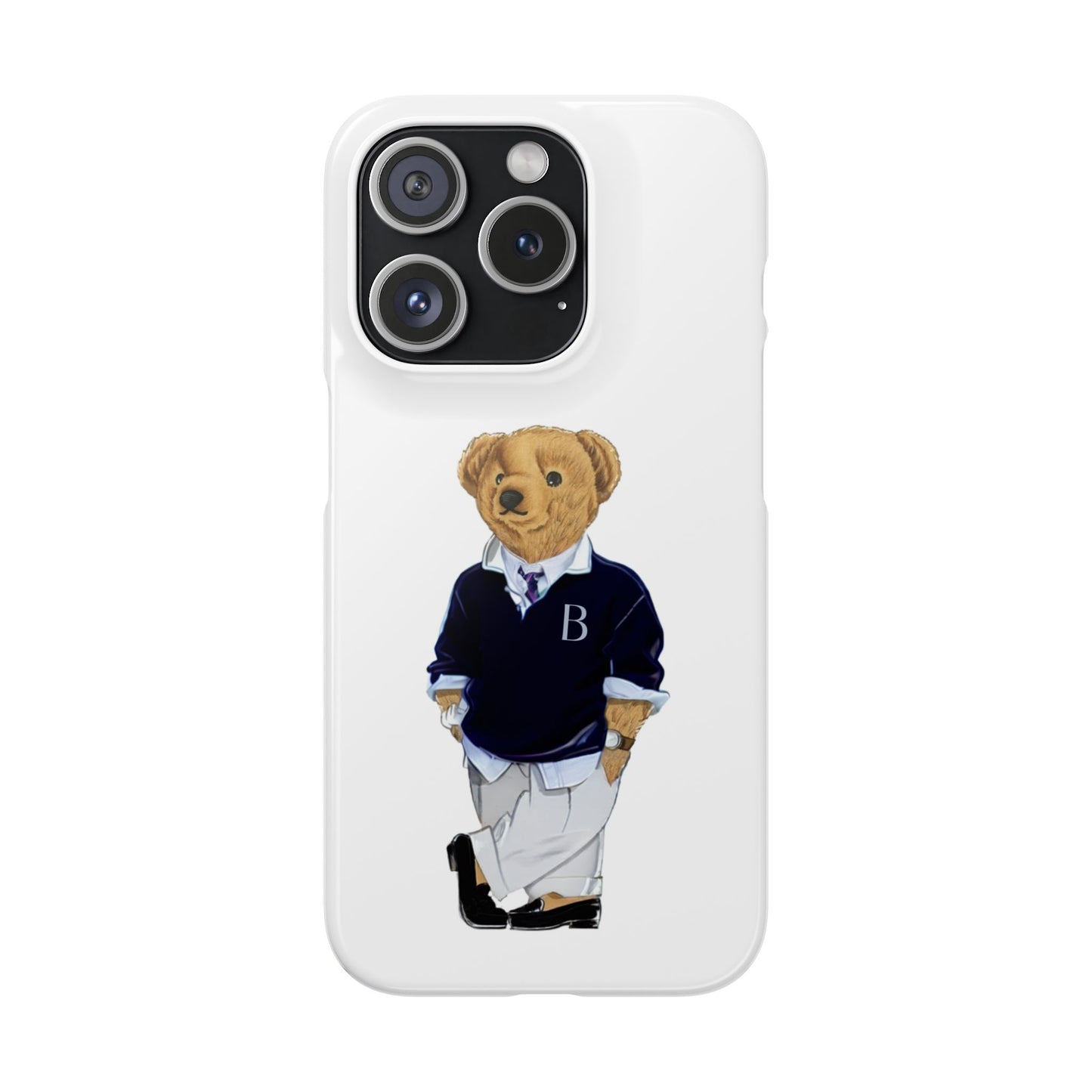 White Bear Snap Case – Bold & Stylish