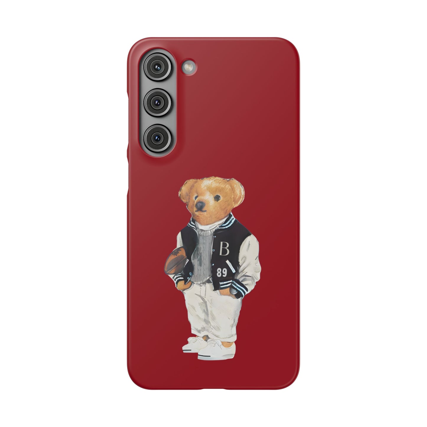 Red Bear Snap Case – Bold & Stylish