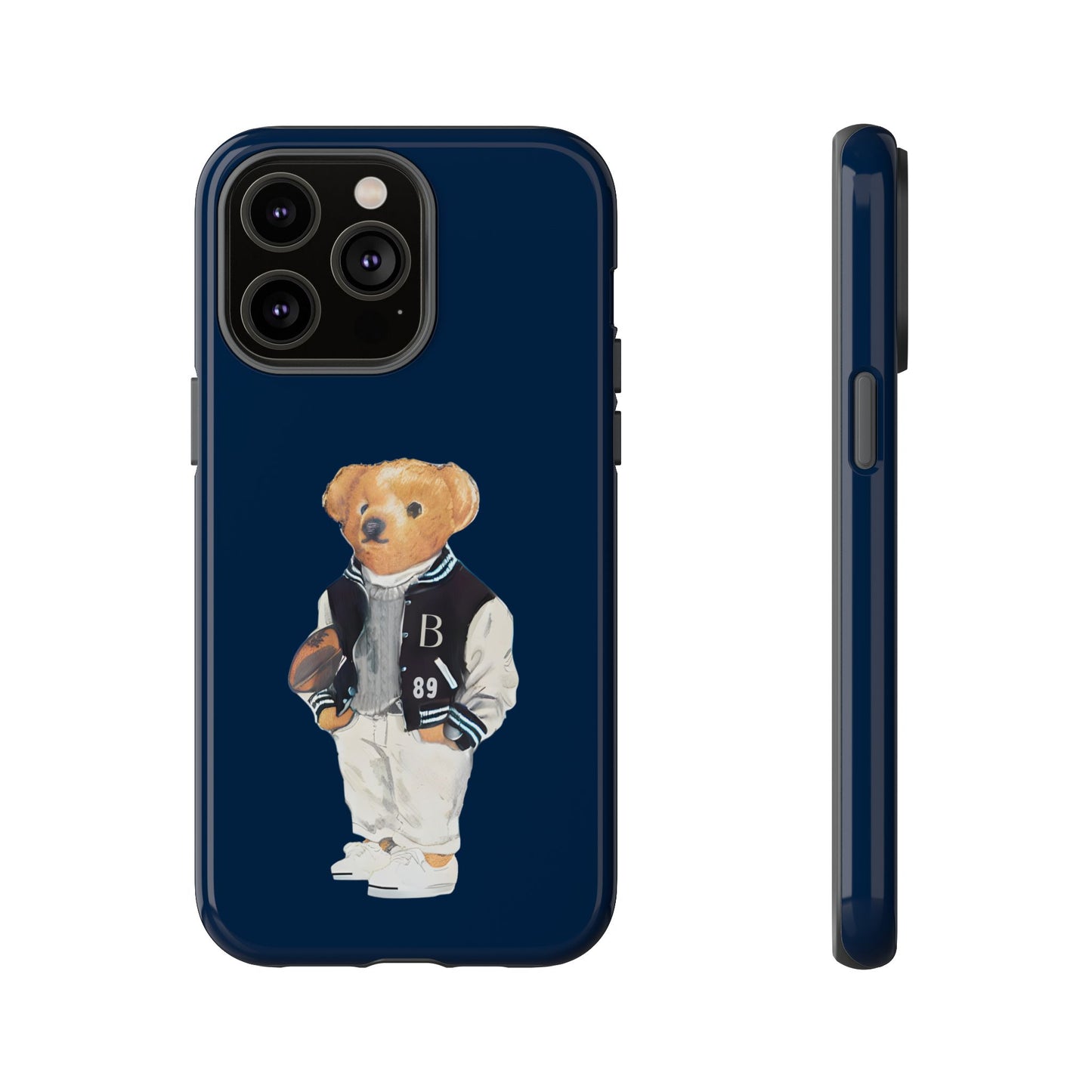 Dark Blue Tough Bear Phone Case