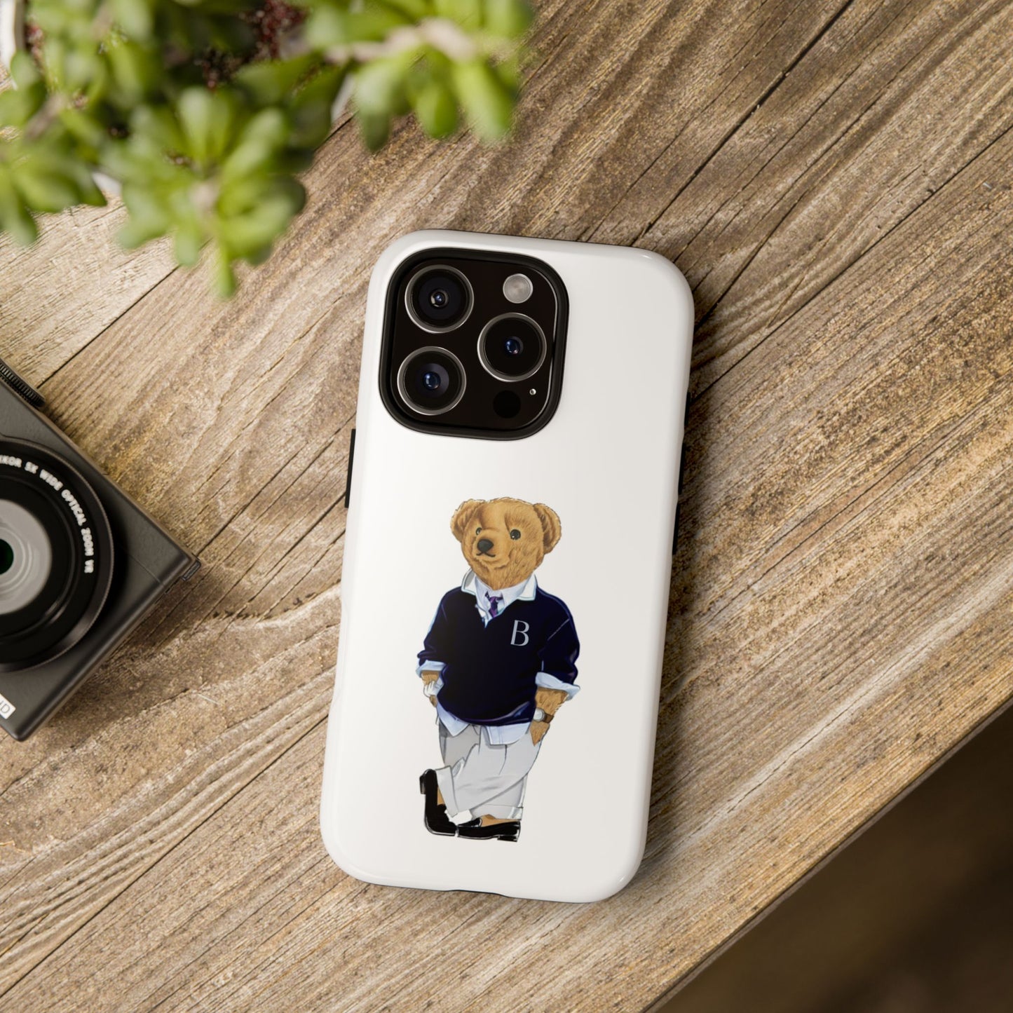 White Bear Though Phone Case