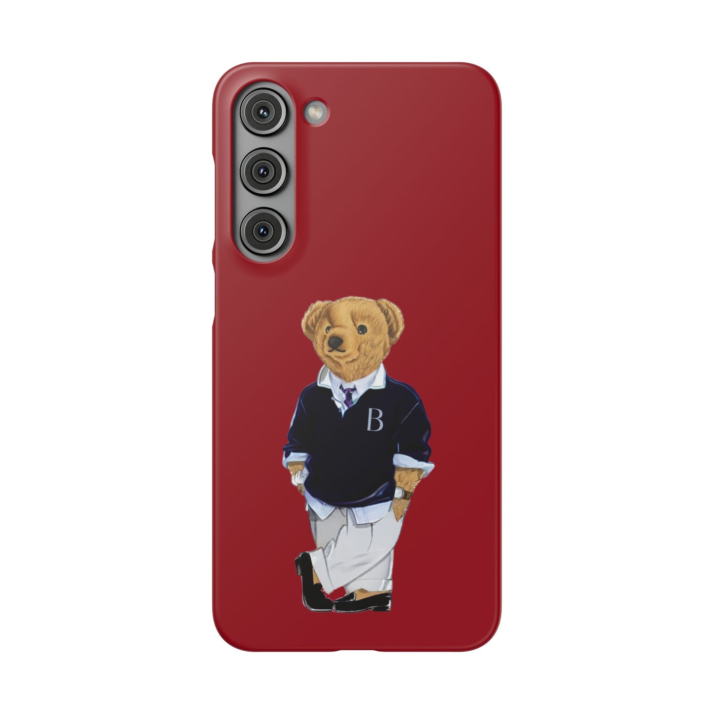 Red Bear Snap Case – Bold & Stylish