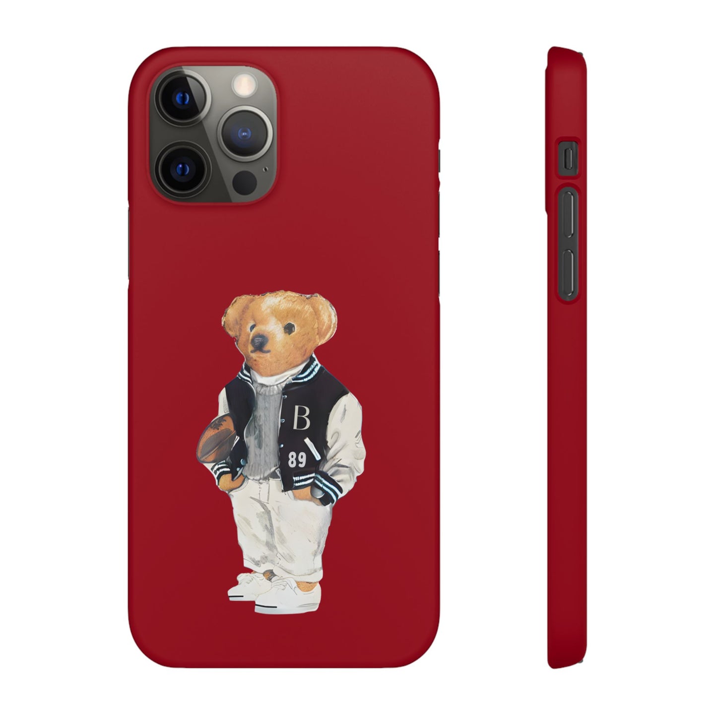 Red Bear Snap Case – Bold & Stylish