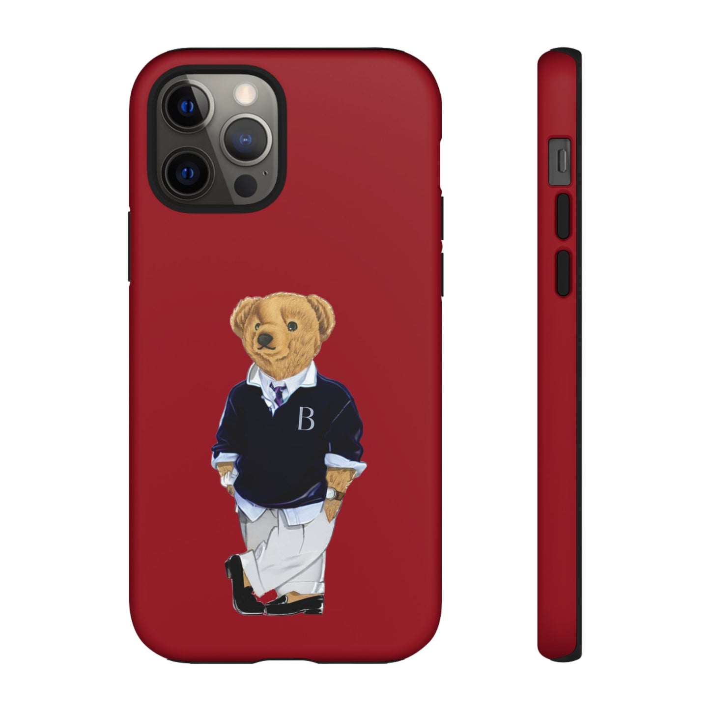 Red Bear Though Phone Case