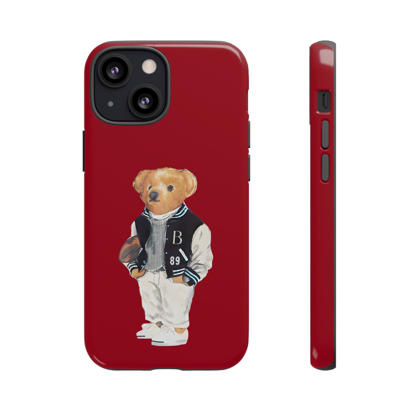 Red Tough Bear Phone Case