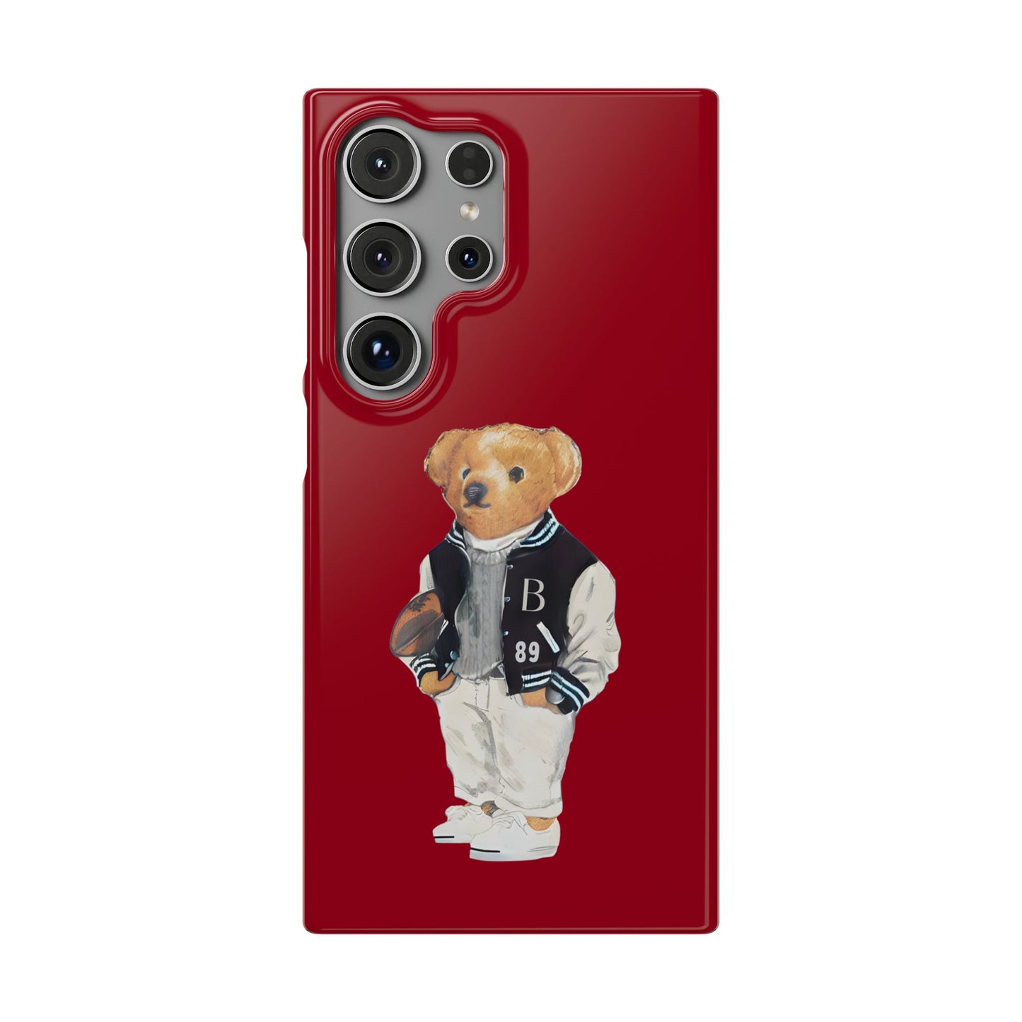 Red Bear Snap Case – Bold & Stylish