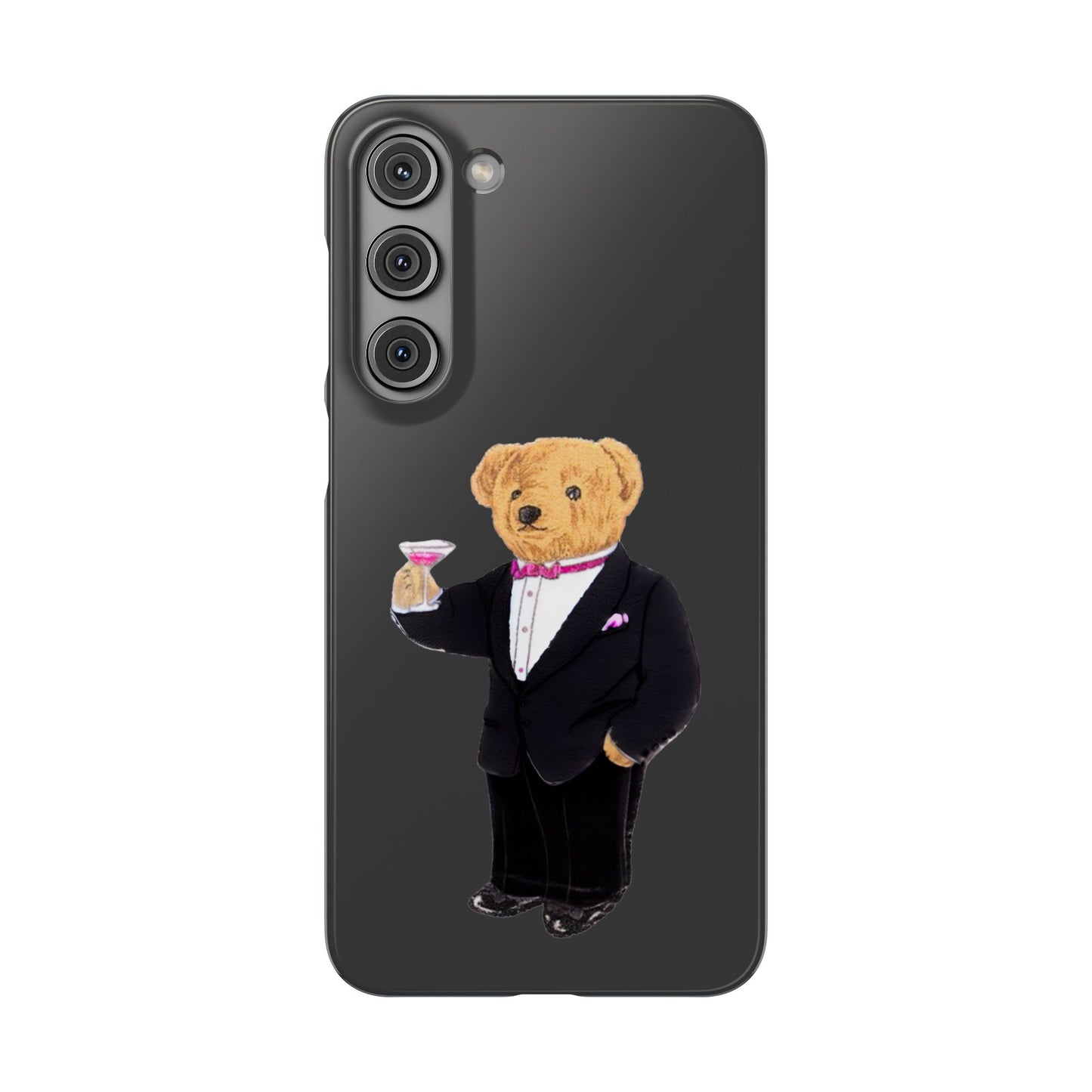 Light Black Bear Snap Case – Bold & Stylish