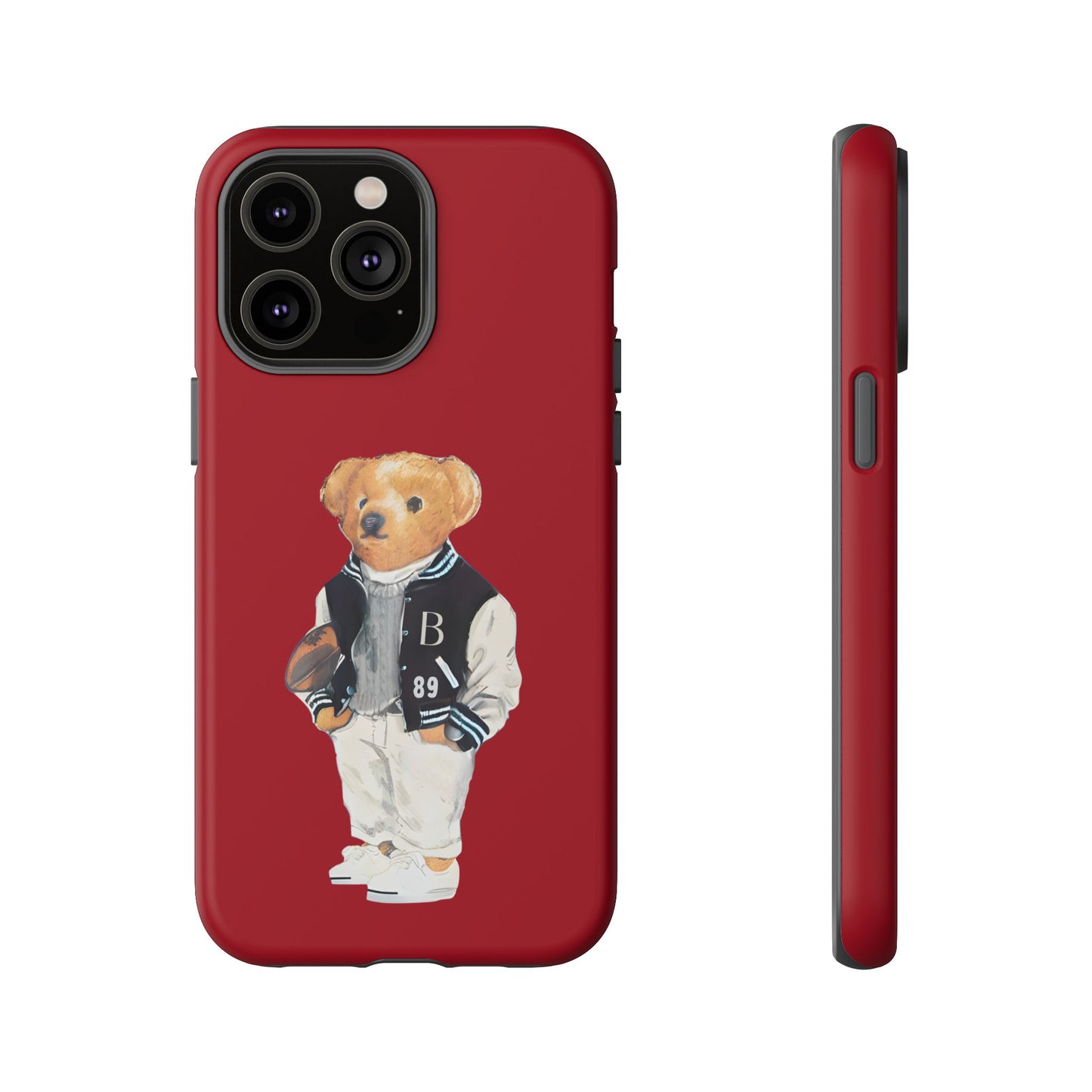 Red Tough Bear Phone Case