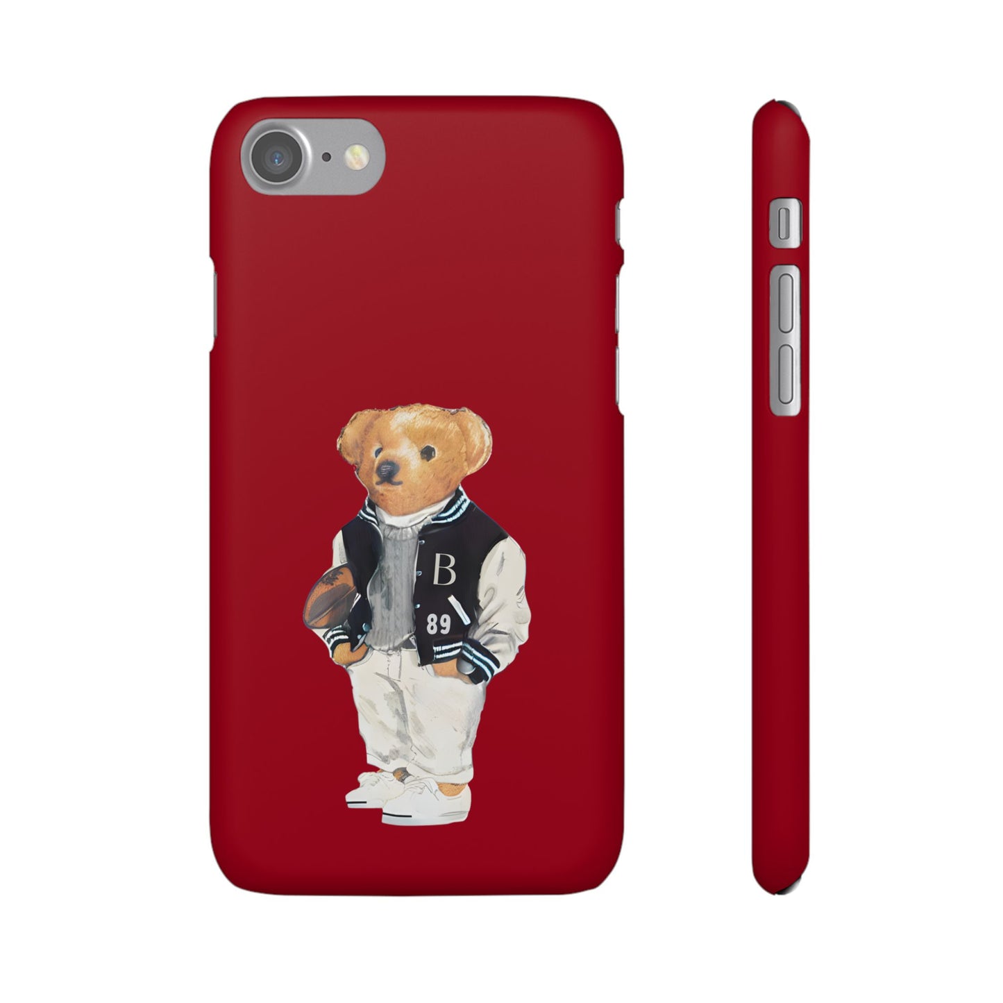 Red Bear Snap Case – Bold & Stylish