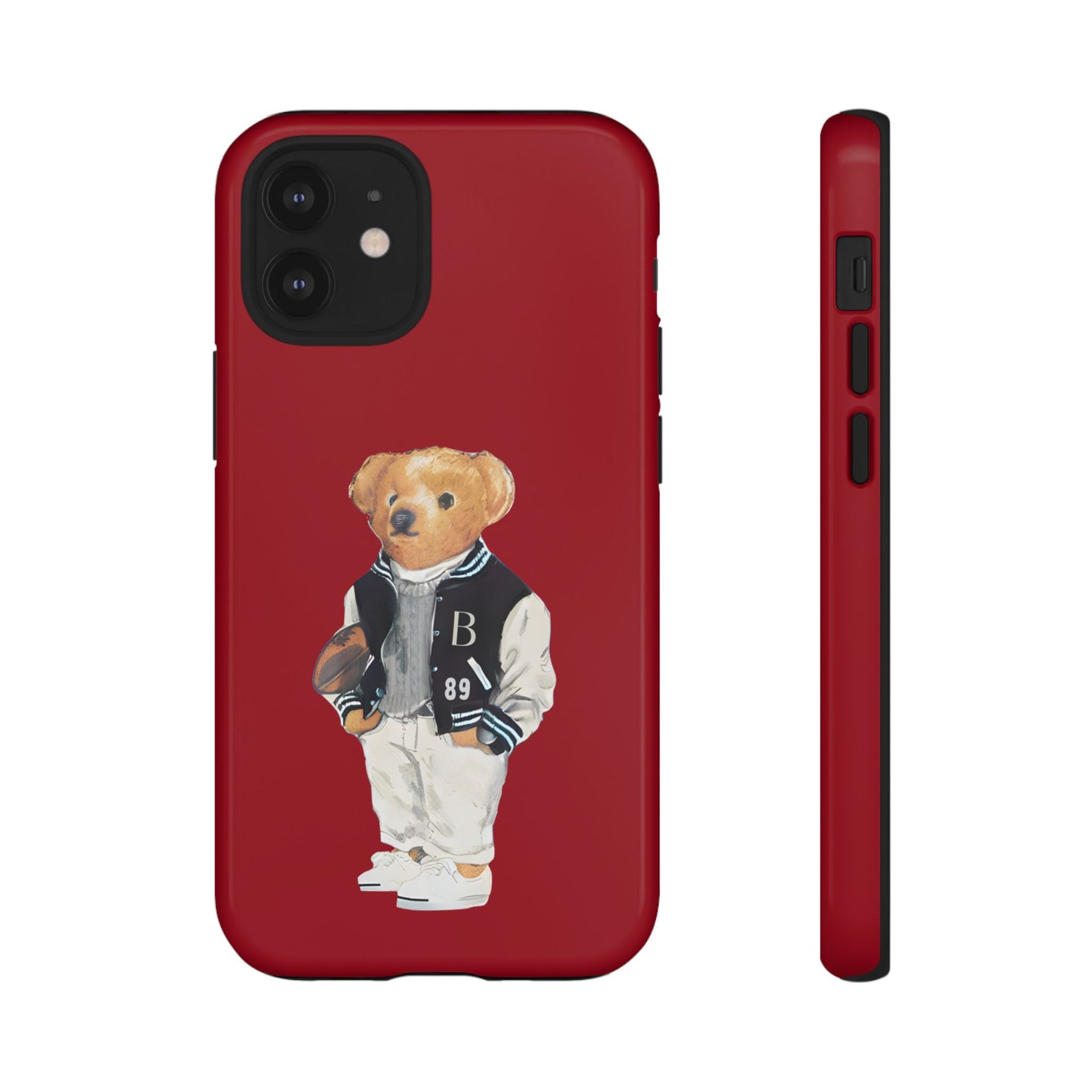 Red Tough Bear Phone Case