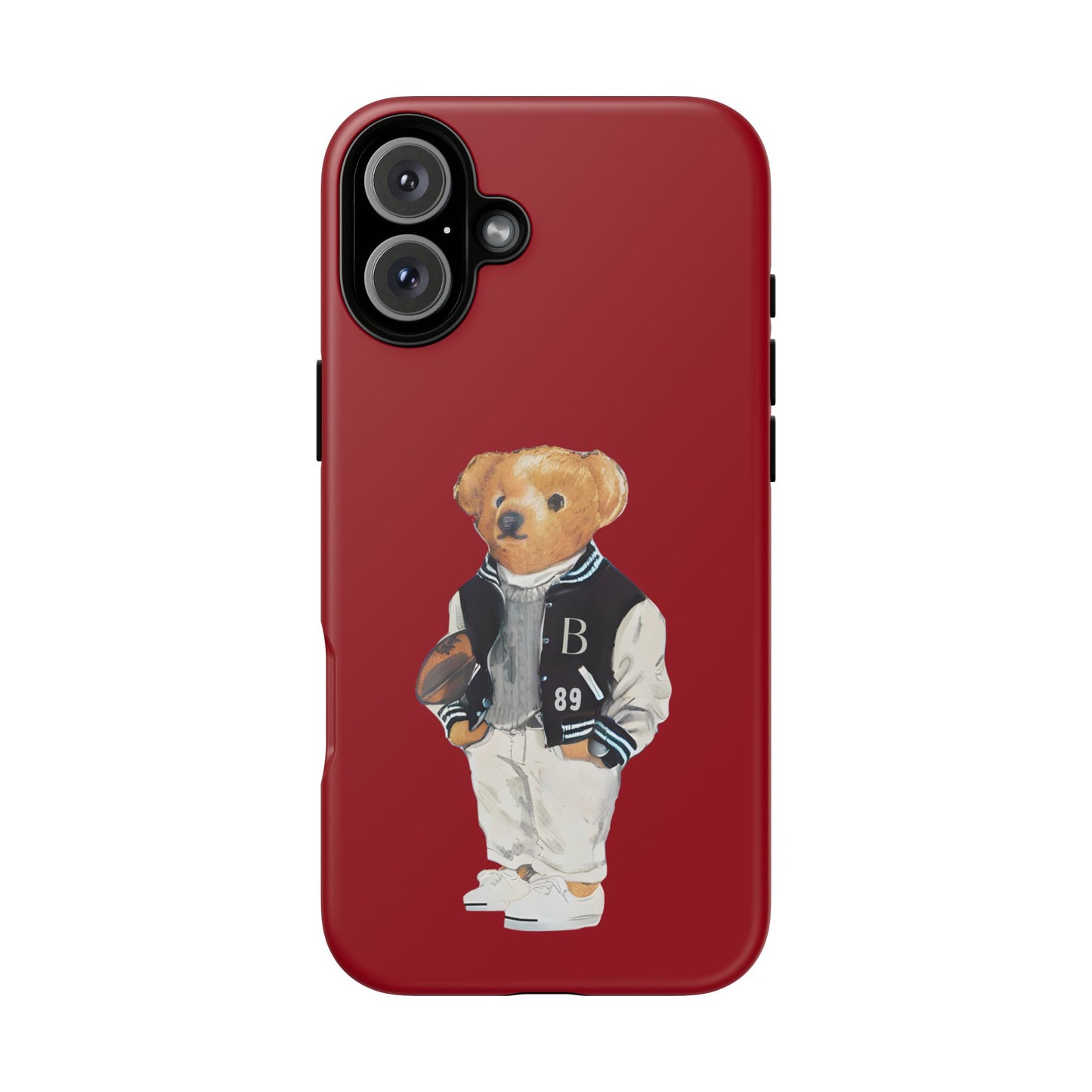 Red Tough Bear Phone Case