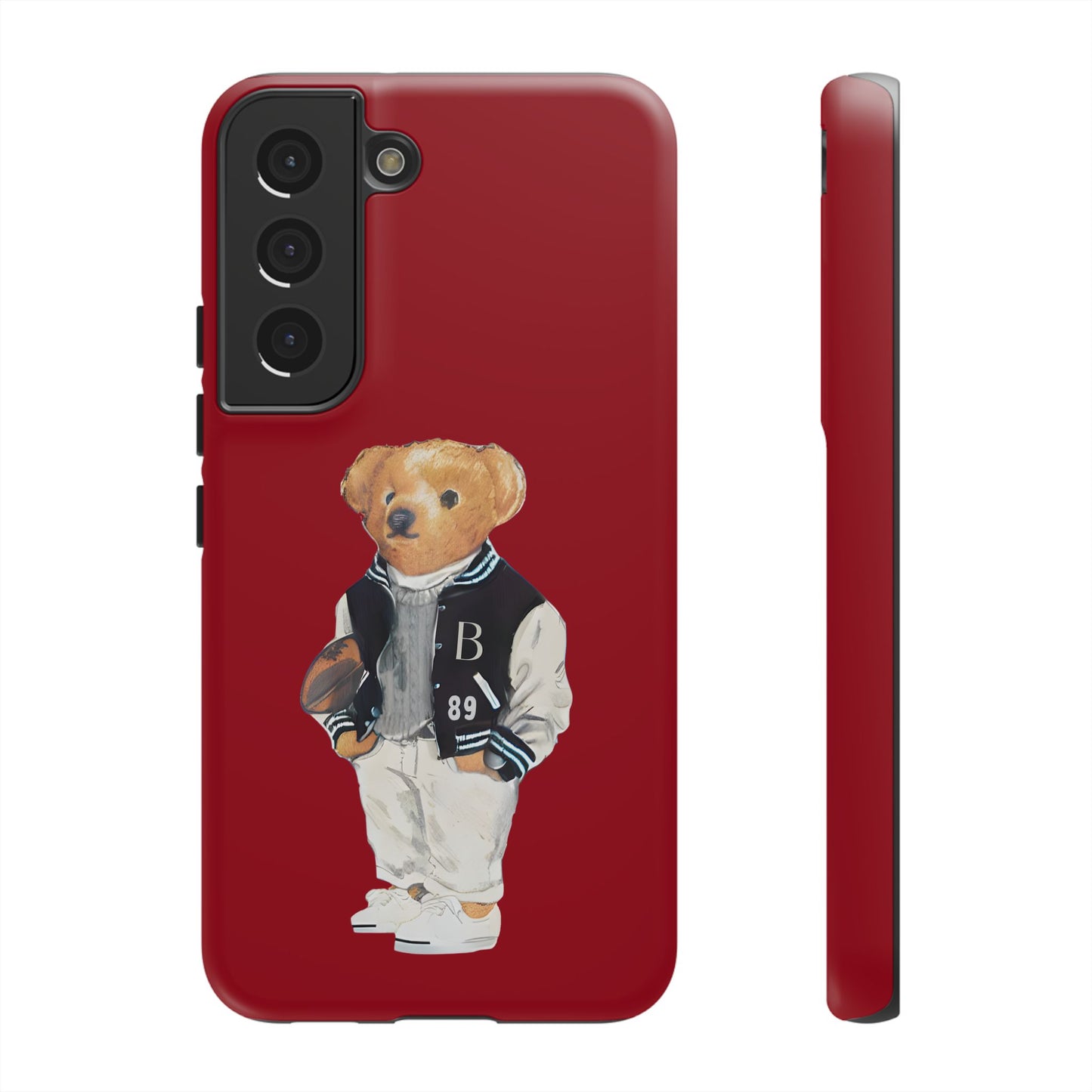 Red Tough Bear Phone Case