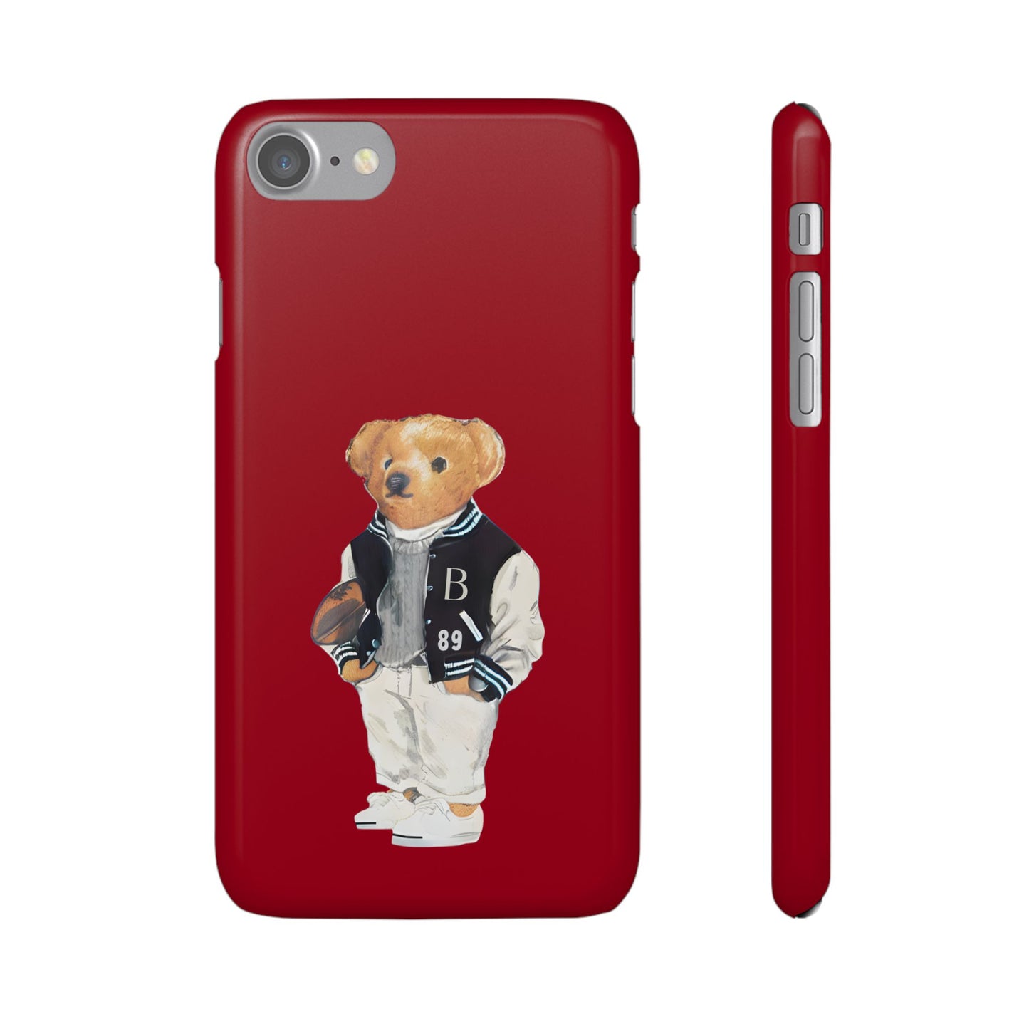 Red Bear Snap Case – Bold & Stylish