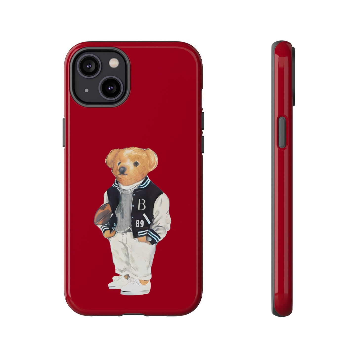 Red Tough Bear Phone Case