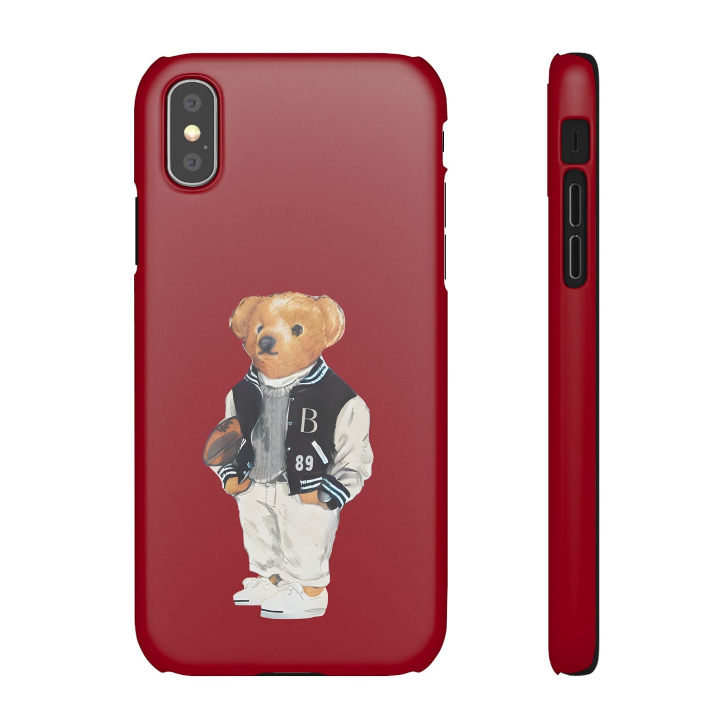 Red Bear Snap Case – Bold & Stylish