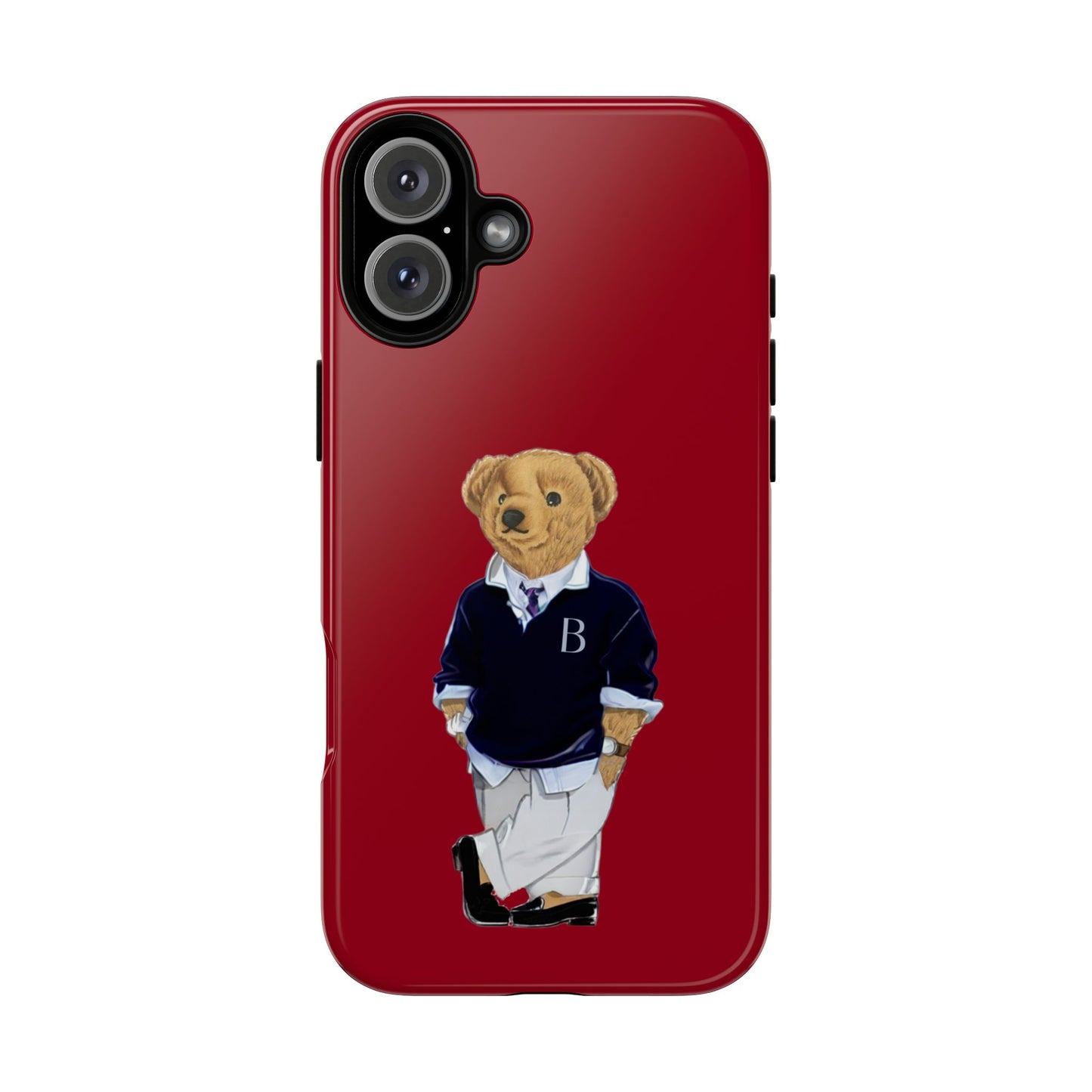 Red Bear Though Phone Case