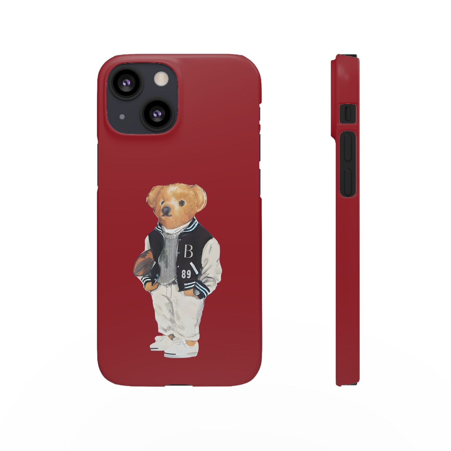 Red Bear Snap Case – Bold & Stylish