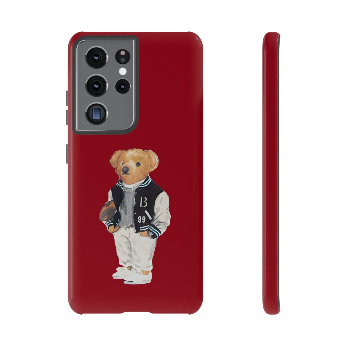 Red Tough Bear Phone Case